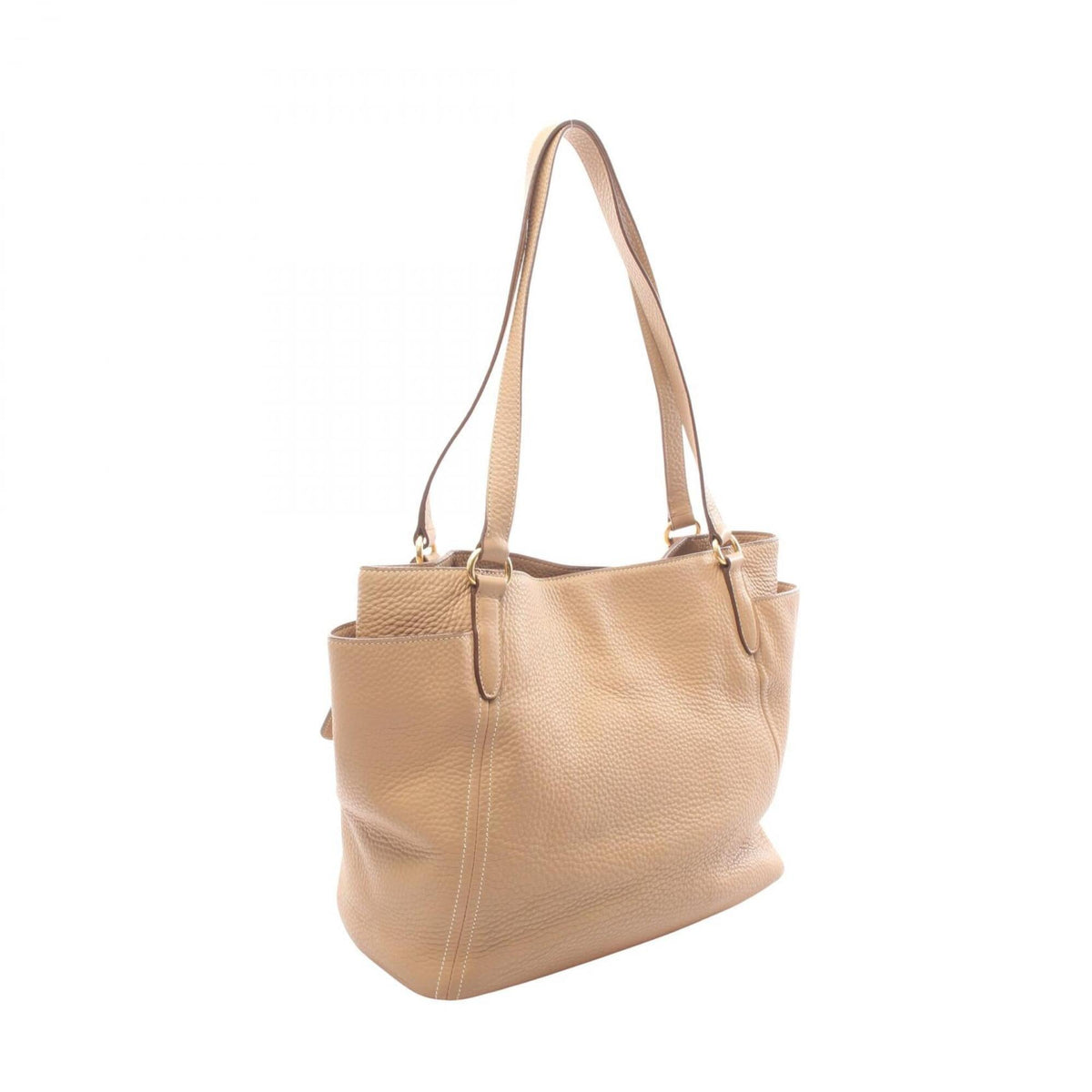Prada Beige Leather Handbag Tote Bag (Pre-Owned)