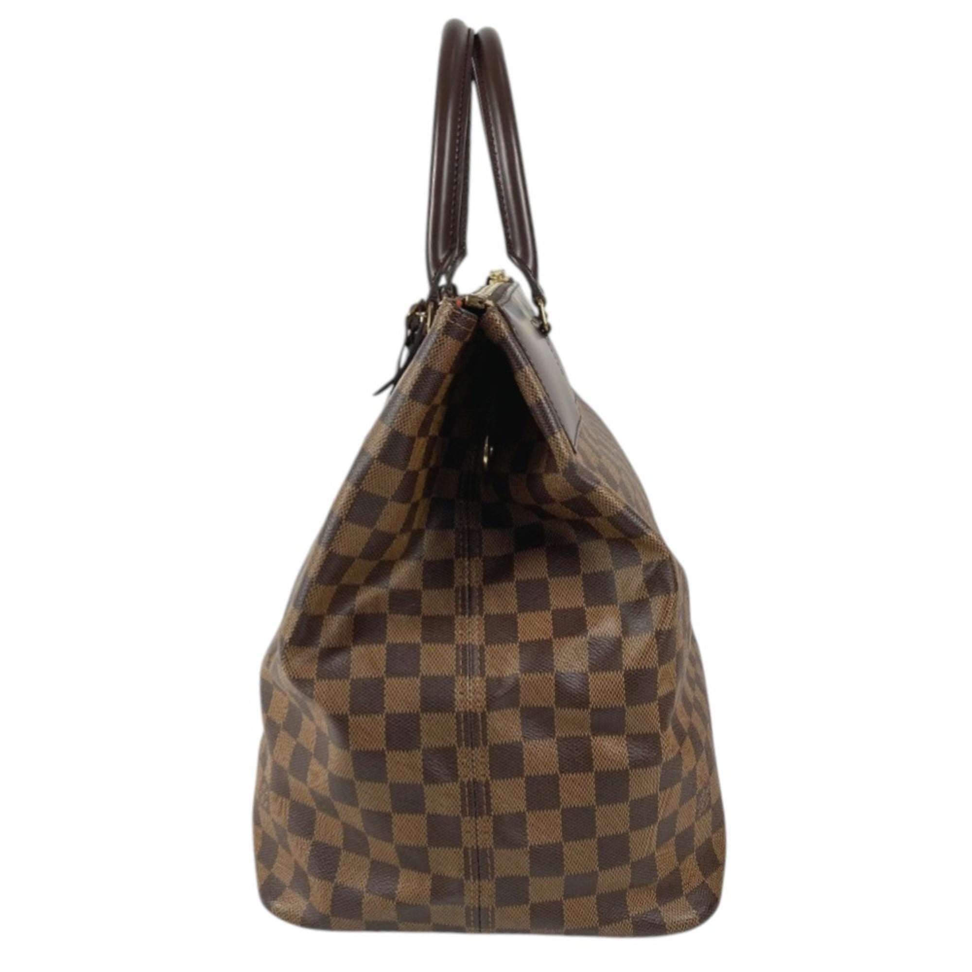 Louis Vuitton Brown Damier Canvas Ebene Damier Canvas Boston Bag Handbag Tote Bag (Pre-Owned)