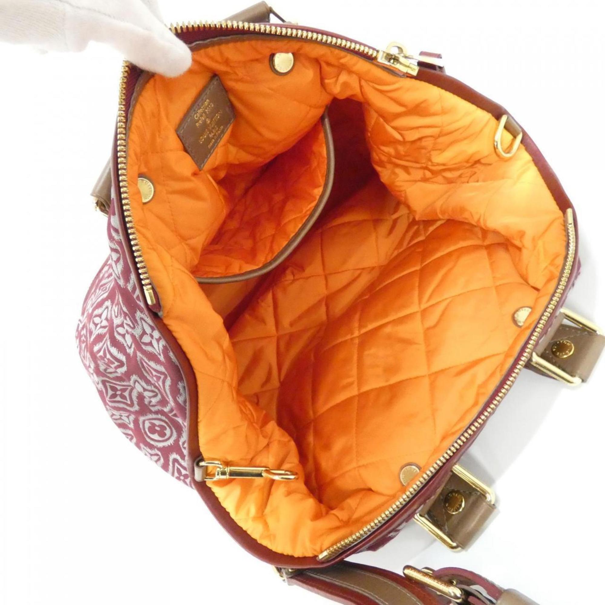 Louis Vuitton Bordeaux Canvas Handbag (Pre-Owned)