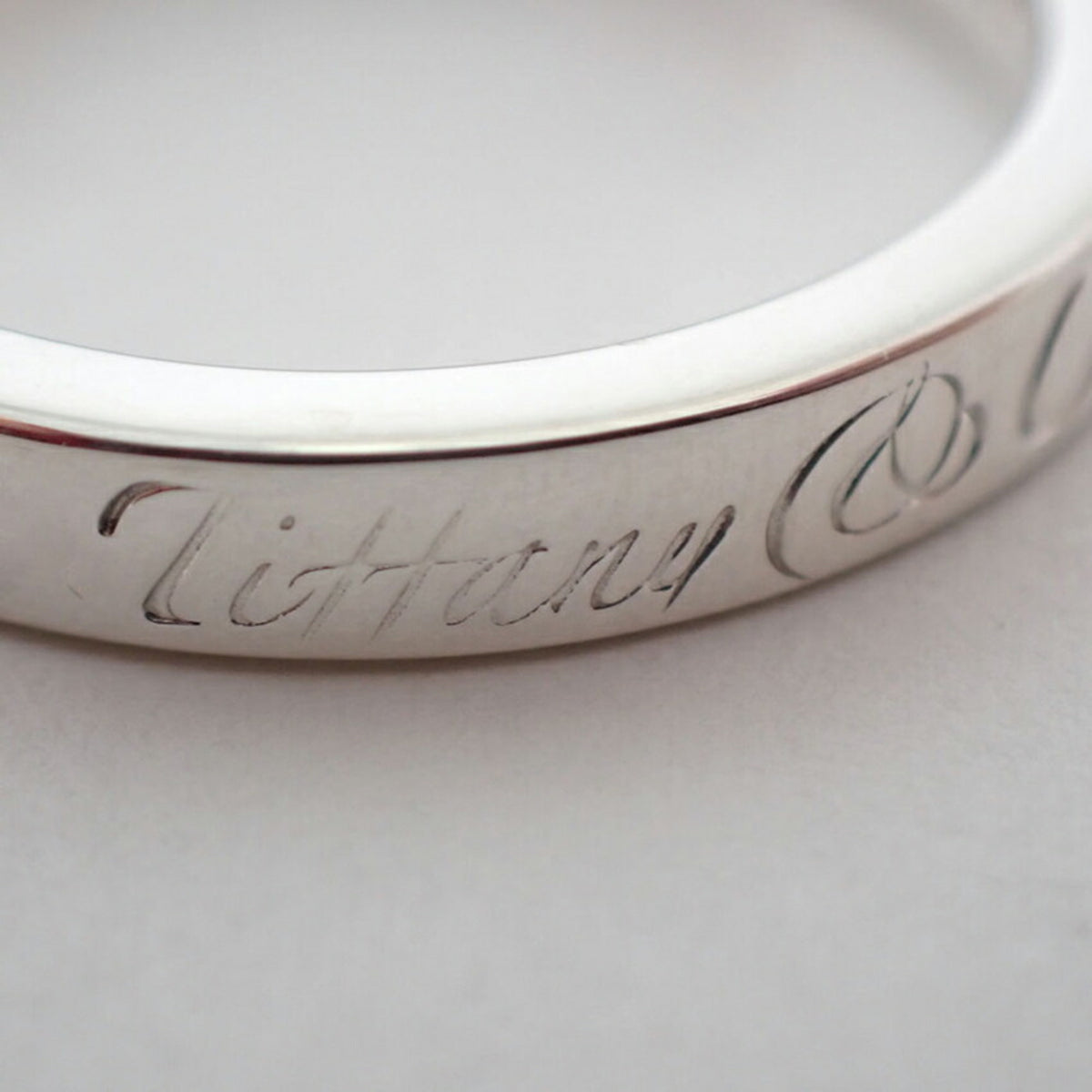 Tiffany Sterling Silver 925 Band Ring (Pre-Owned)