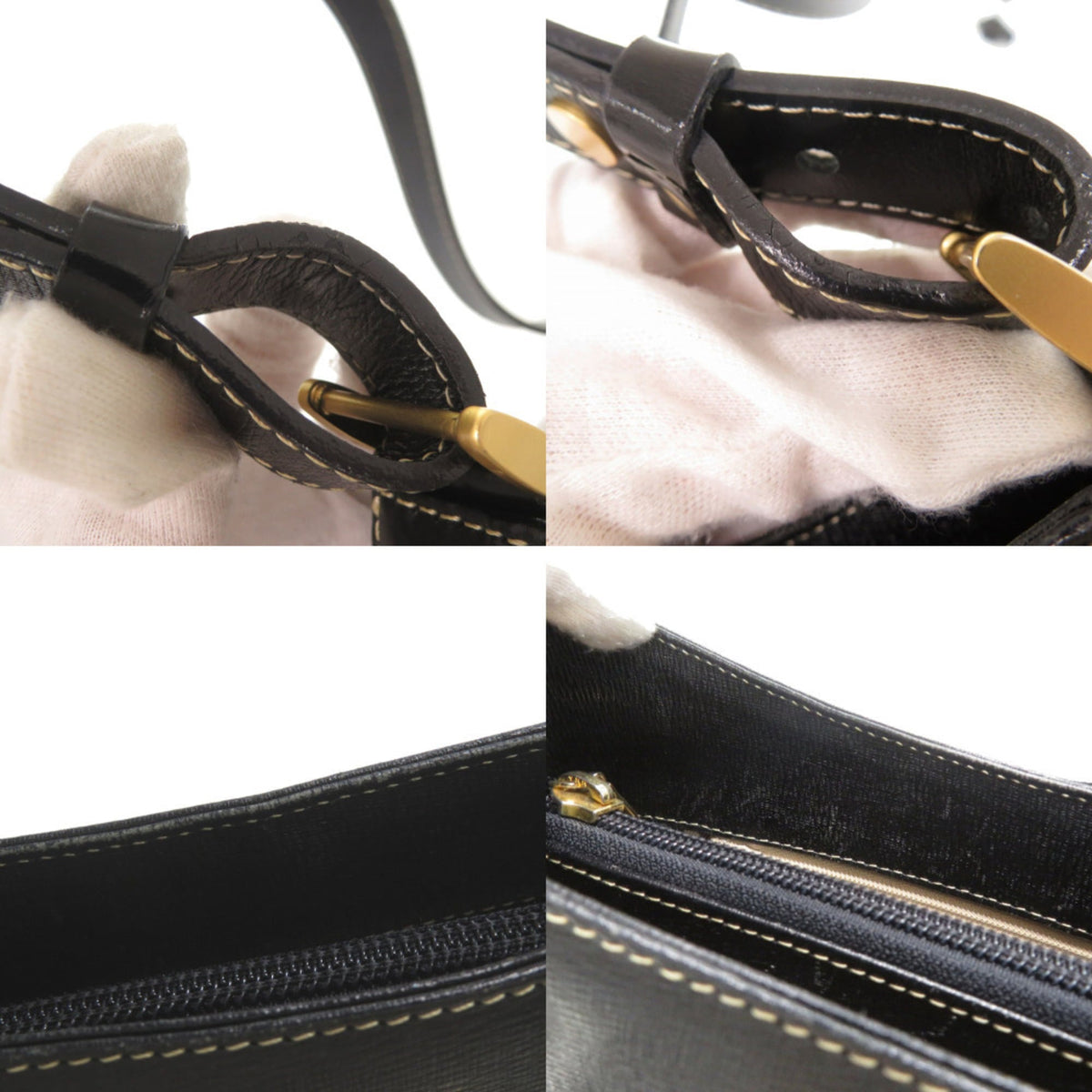 Burberry Black Leather Shoulder Bag (Pre-Owned)