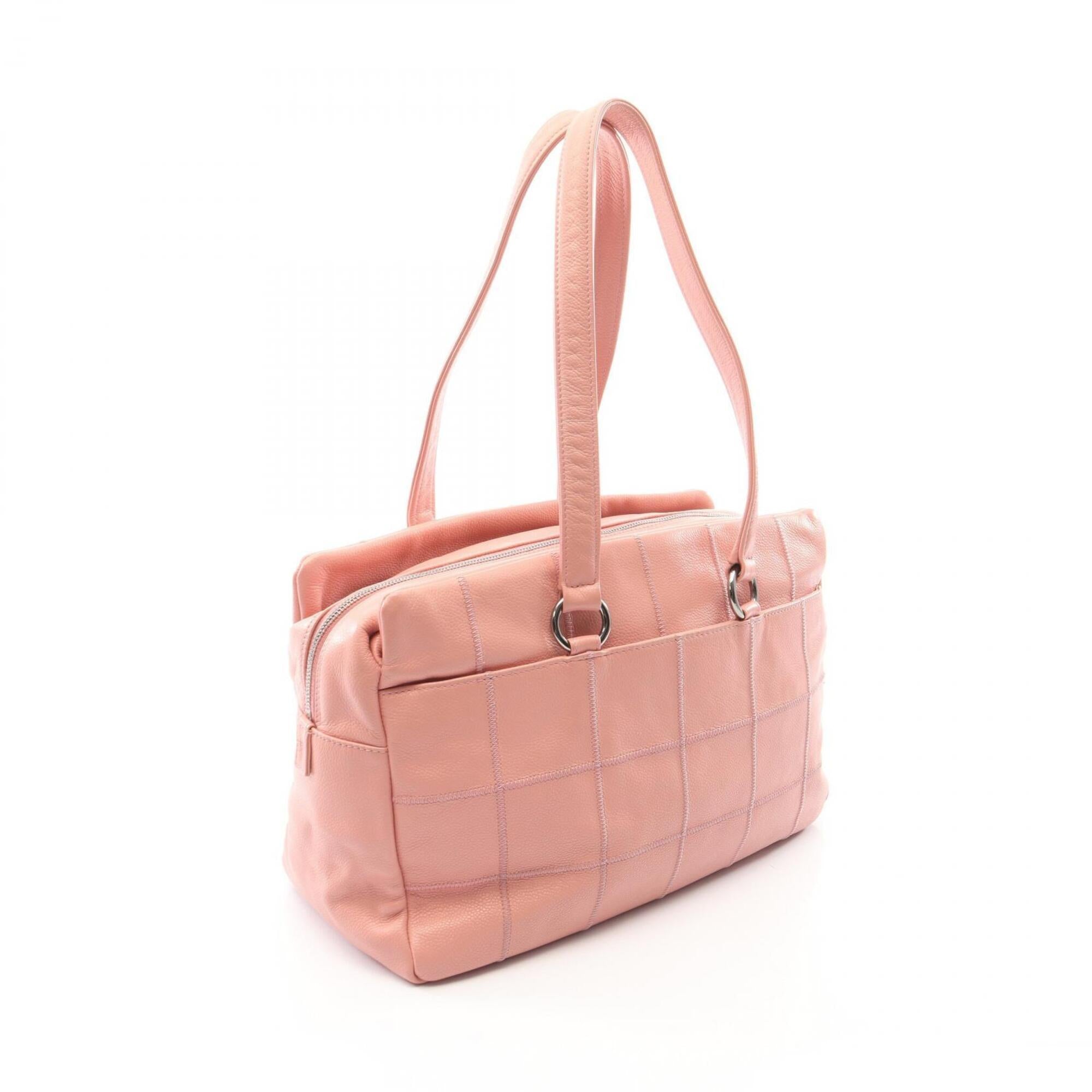Chanel Pink Grained Calfskin Handbag Tote Bag (Pre-Owned)