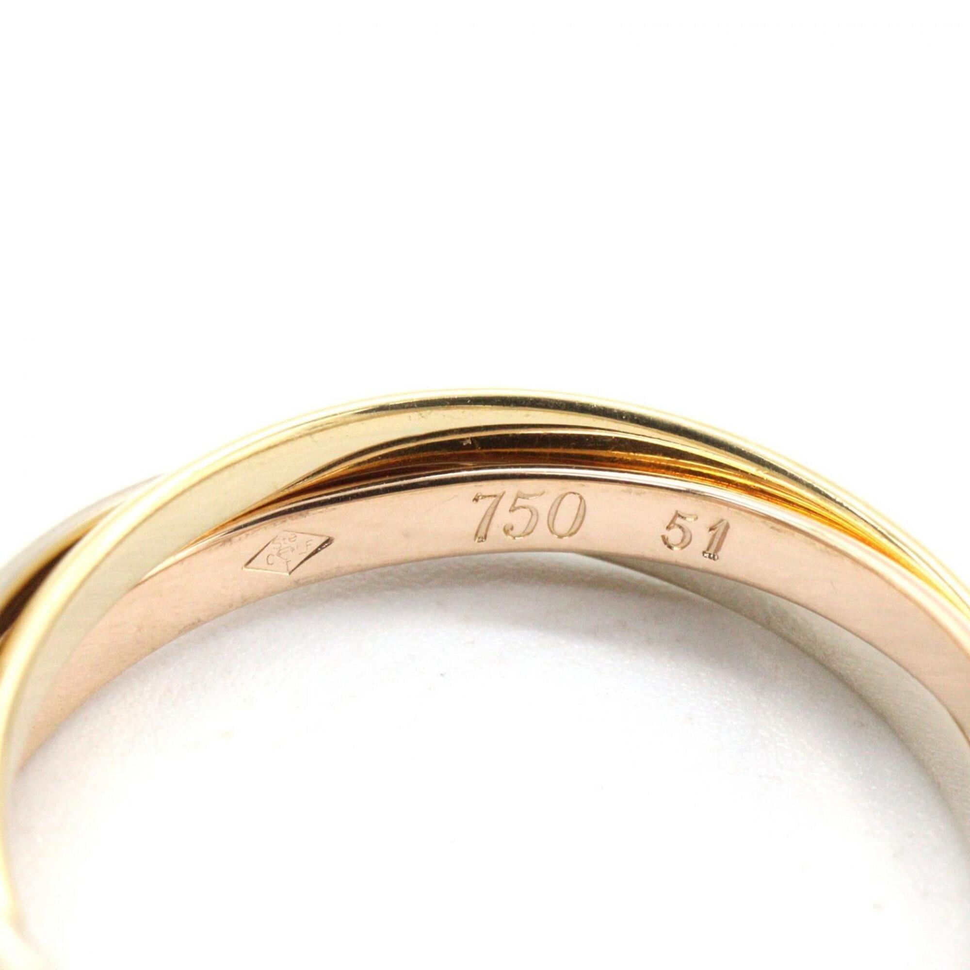 Cartier Pink Gold White Gold Yellow Gold Yellow Gold (18K) Pink Gold (18K) White Gold (18K) Band Ring (Pre-Owned)