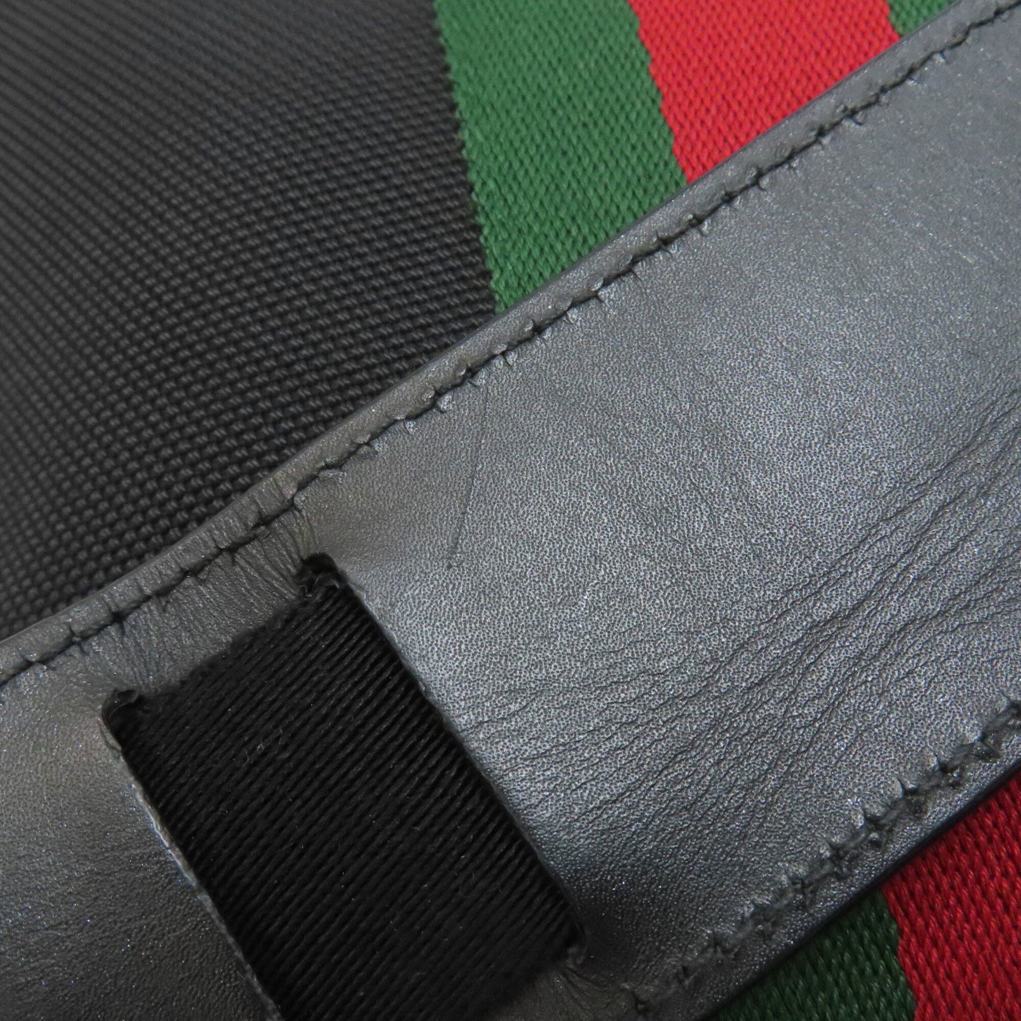 Gucci Black Canvas Shoulder Bag (Pre-Owned)