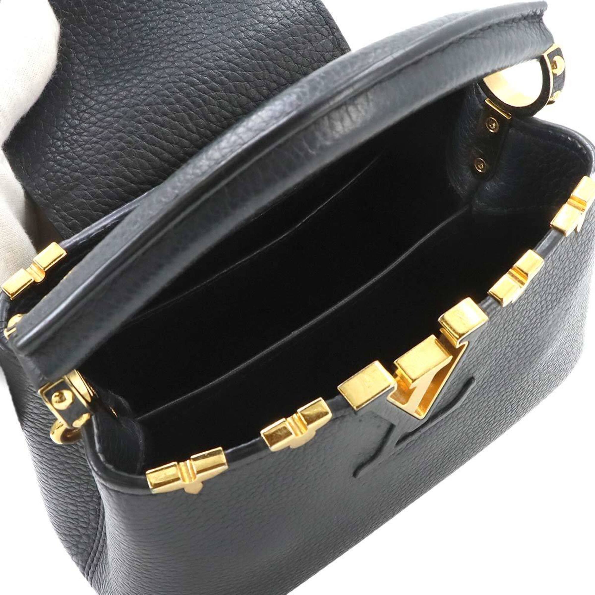 Louis Vuitton Black Capucines Noir Handbag (Pre-Owned)