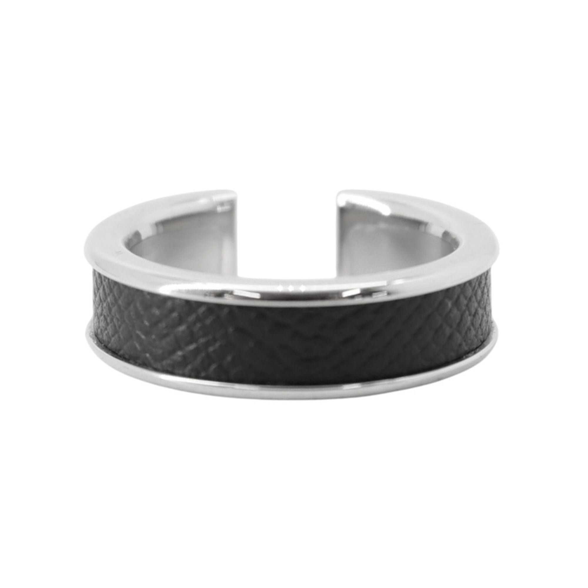 Hermes Black Metal Band Ring (Pre-Owned)
