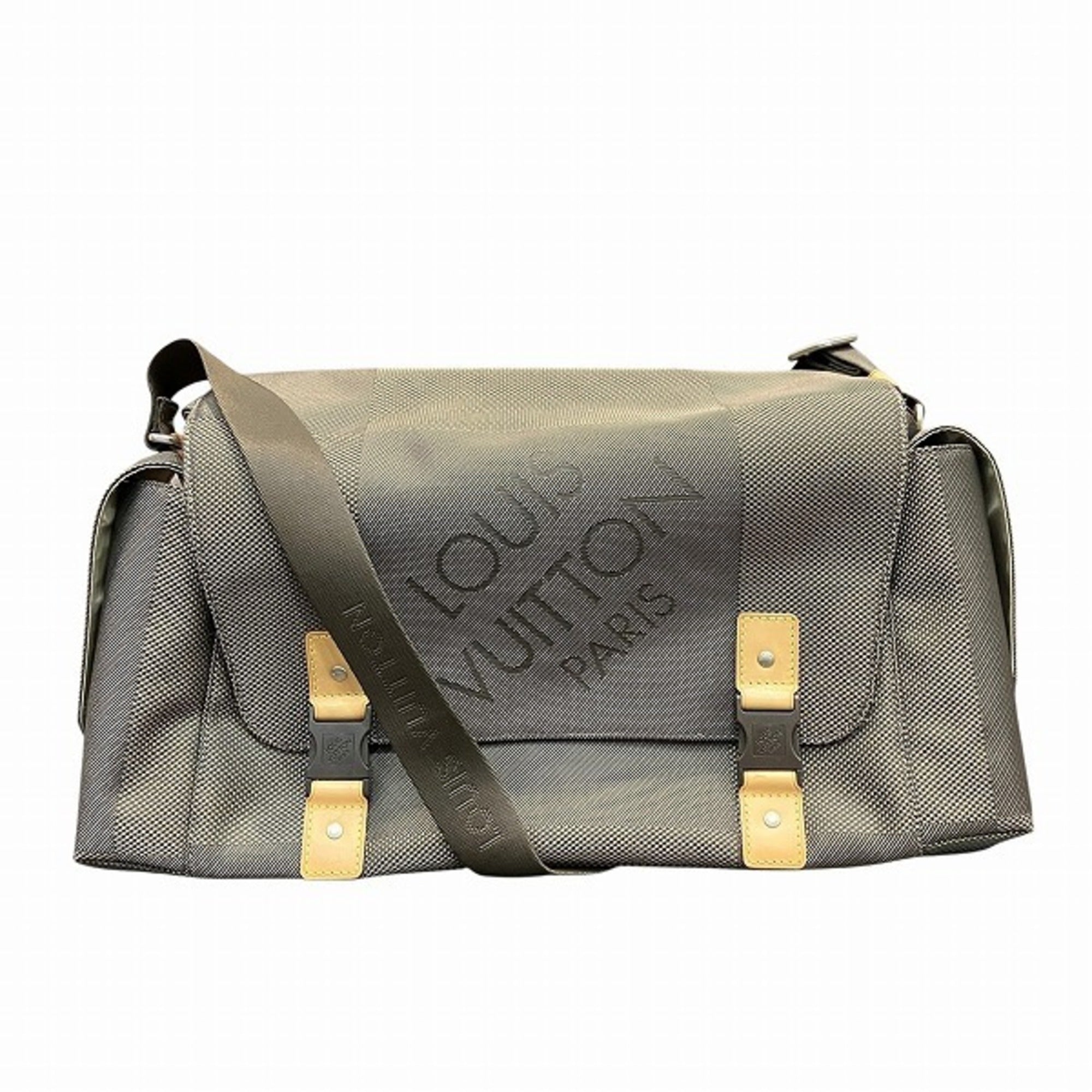 Louis Vuitton Earth Canvas Handbag Shoulder Bag (Pre-Owned)