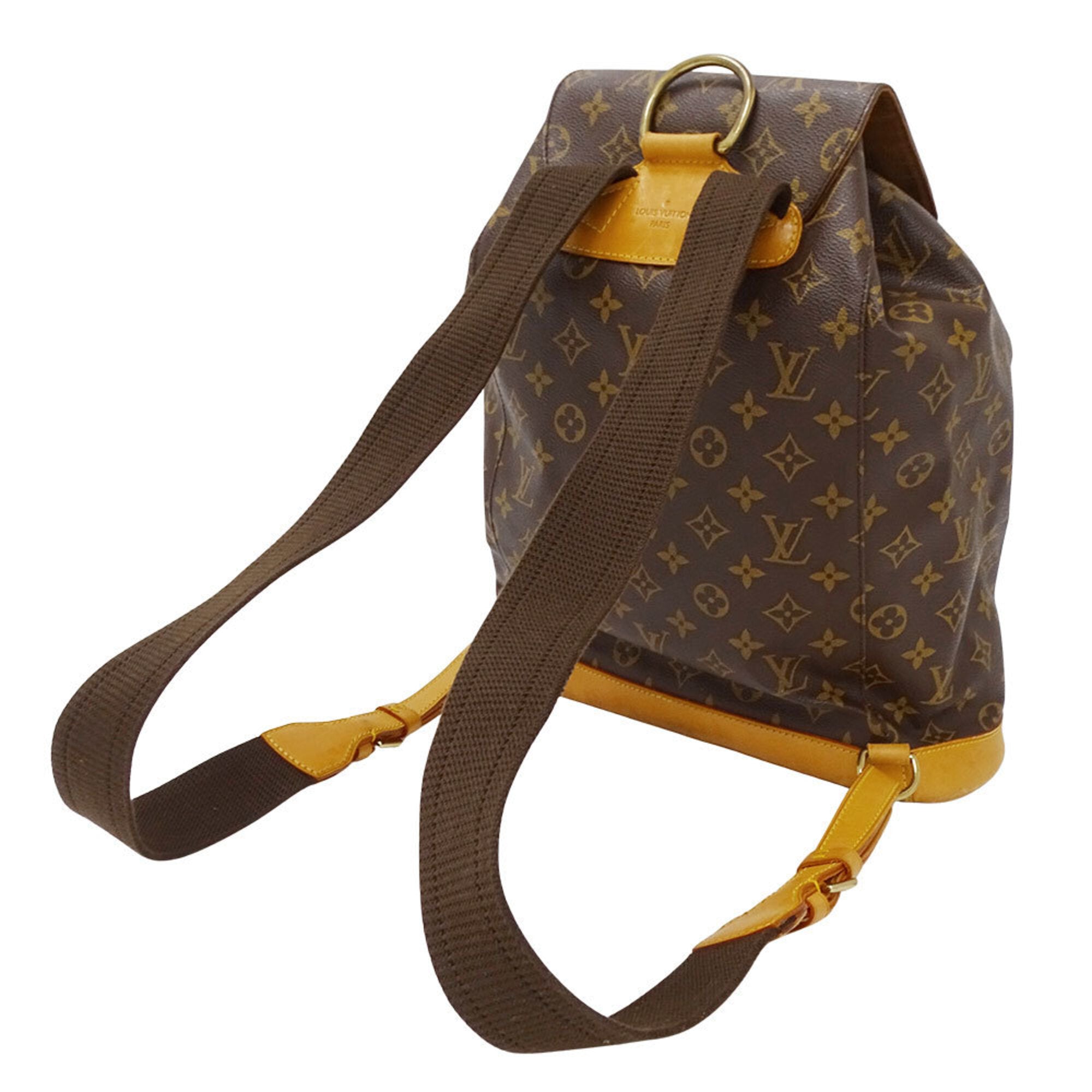 Louis Vuitton Brown Monogram Canvas Backpack (Pre-Owned)