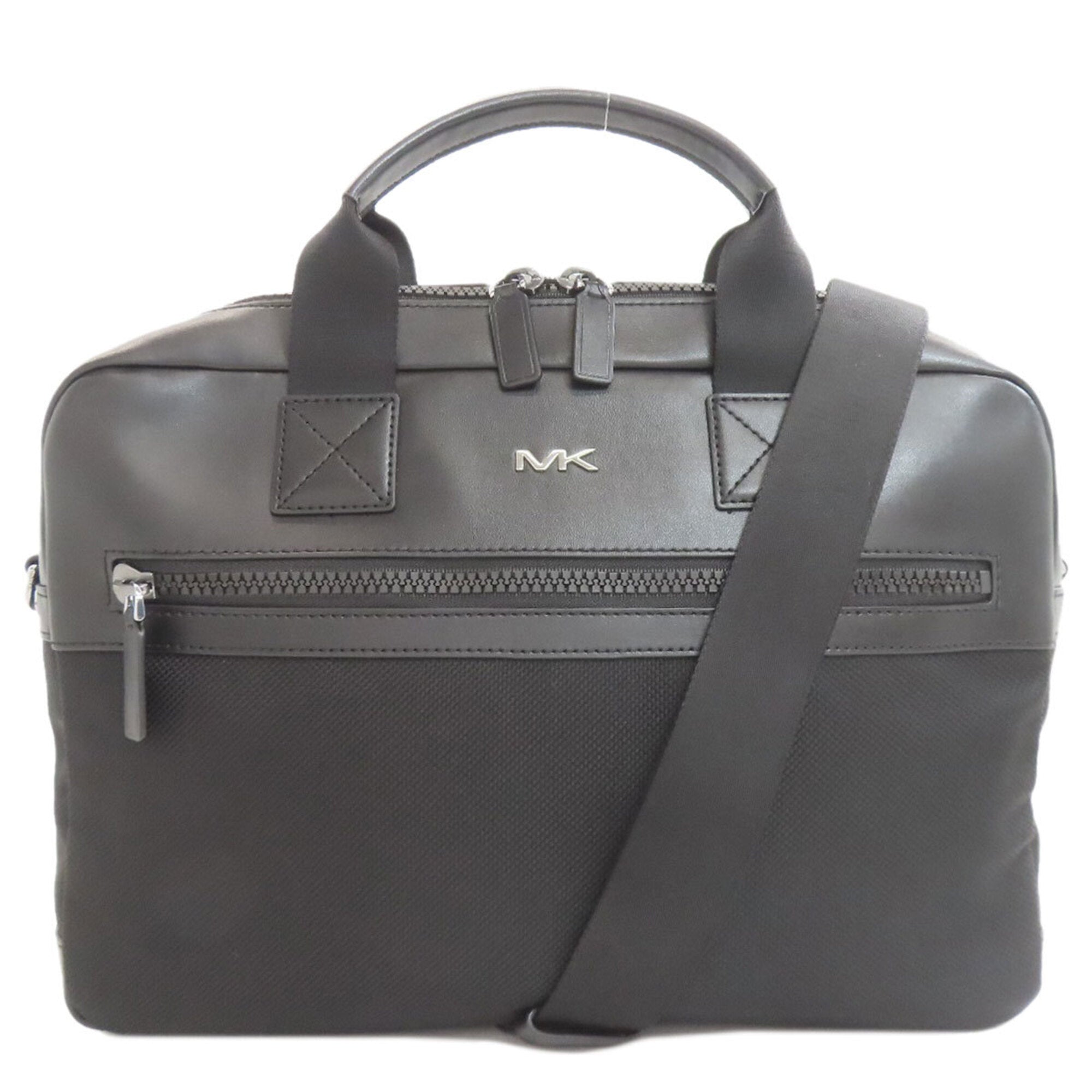 Michael Kors Black Nylon Jacquard Briefcase (Pre-Owned)