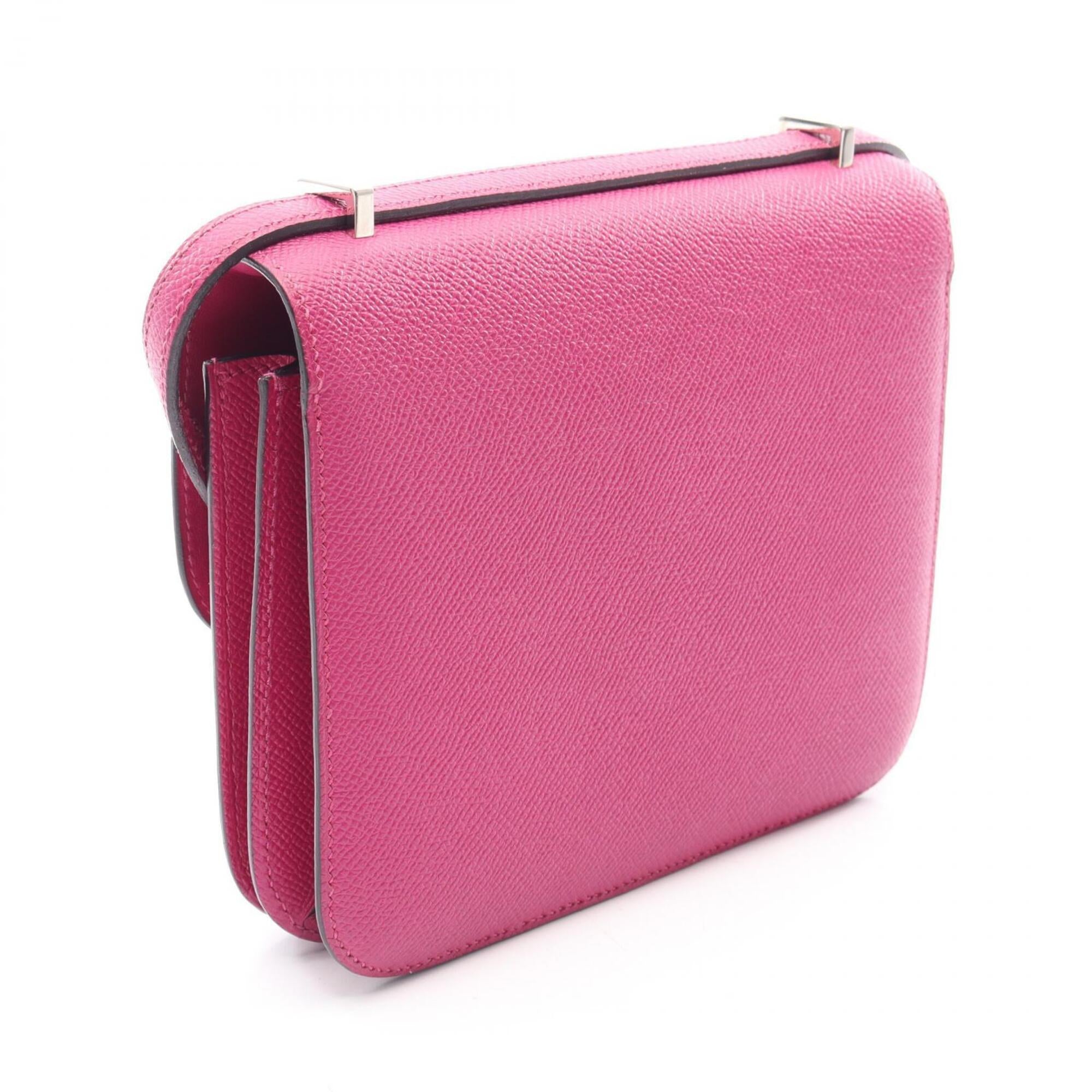 Hermes Pink Rose Purple Epsom Leather Shoulder Bag (Pre-Owned)