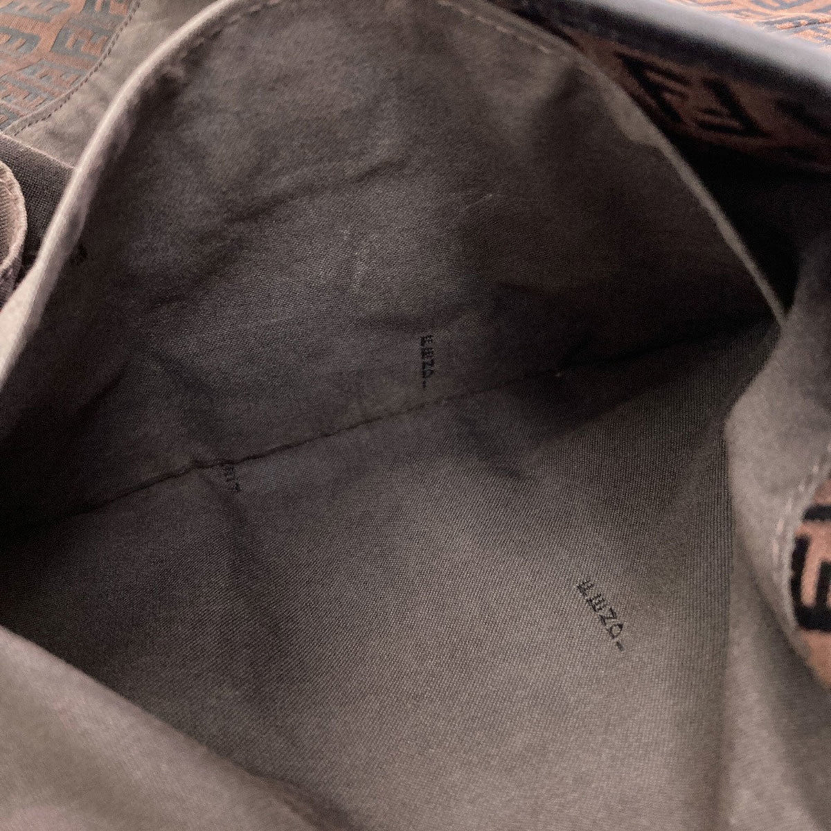 Fendi Brown Canvas Leather Tote Bag (Pre-Owned)