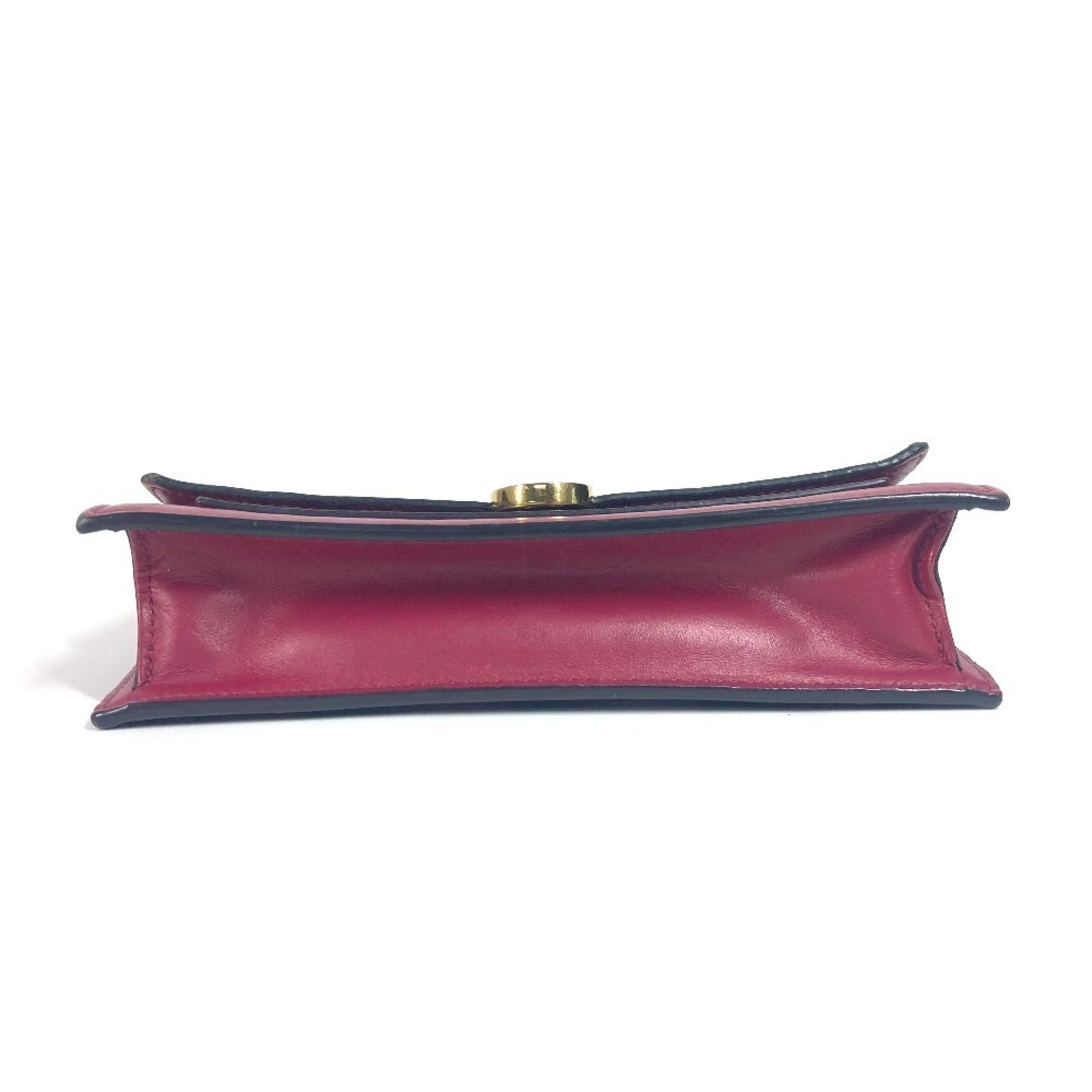 Louis Vuitton Brown Fuchsia Pink Monogram Clutch Bag Shoulder Bag (Pre-Owned)