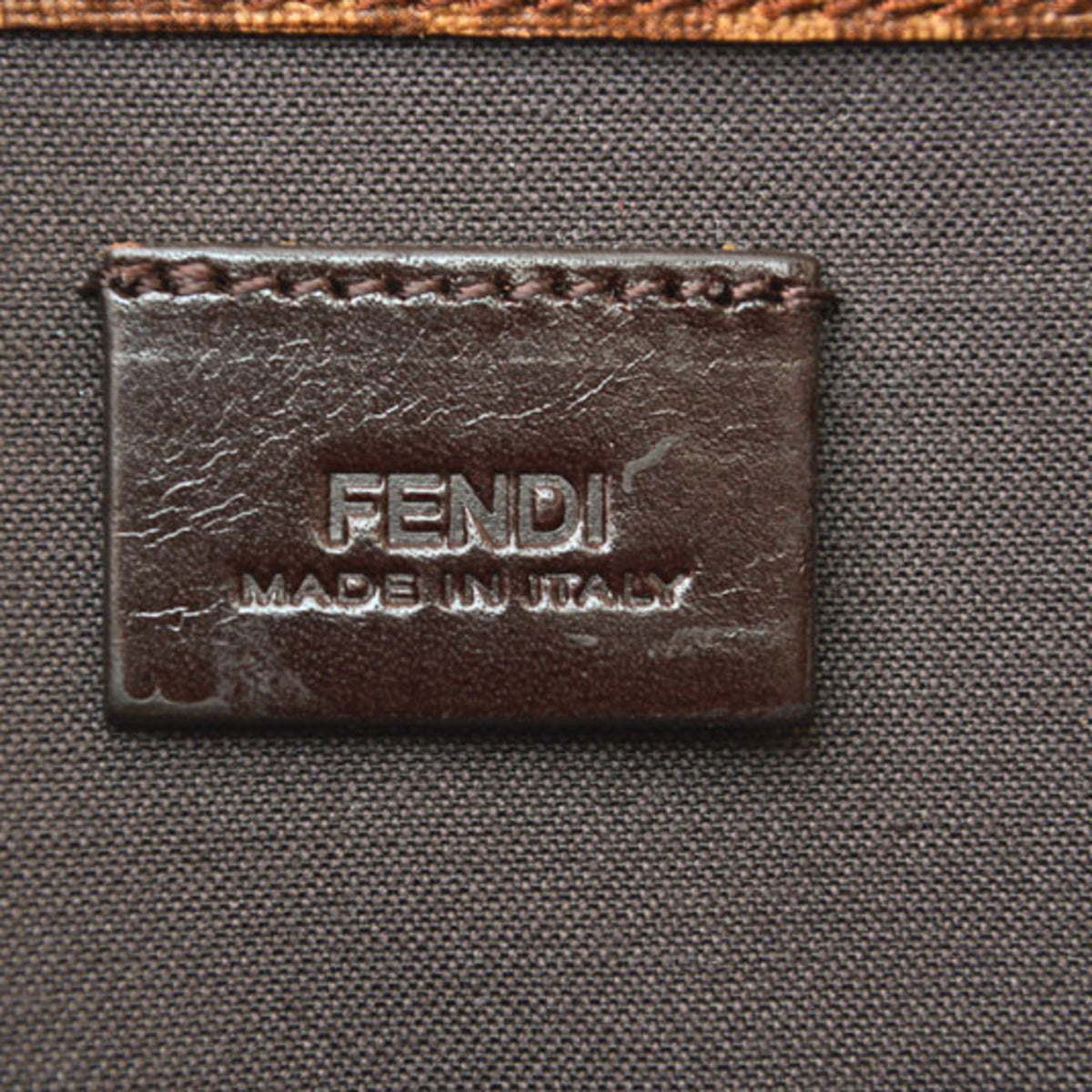 Fendi Zucca Beige Brown Zucca Long Wallet (Bi-Fold) (Pre-Owned)