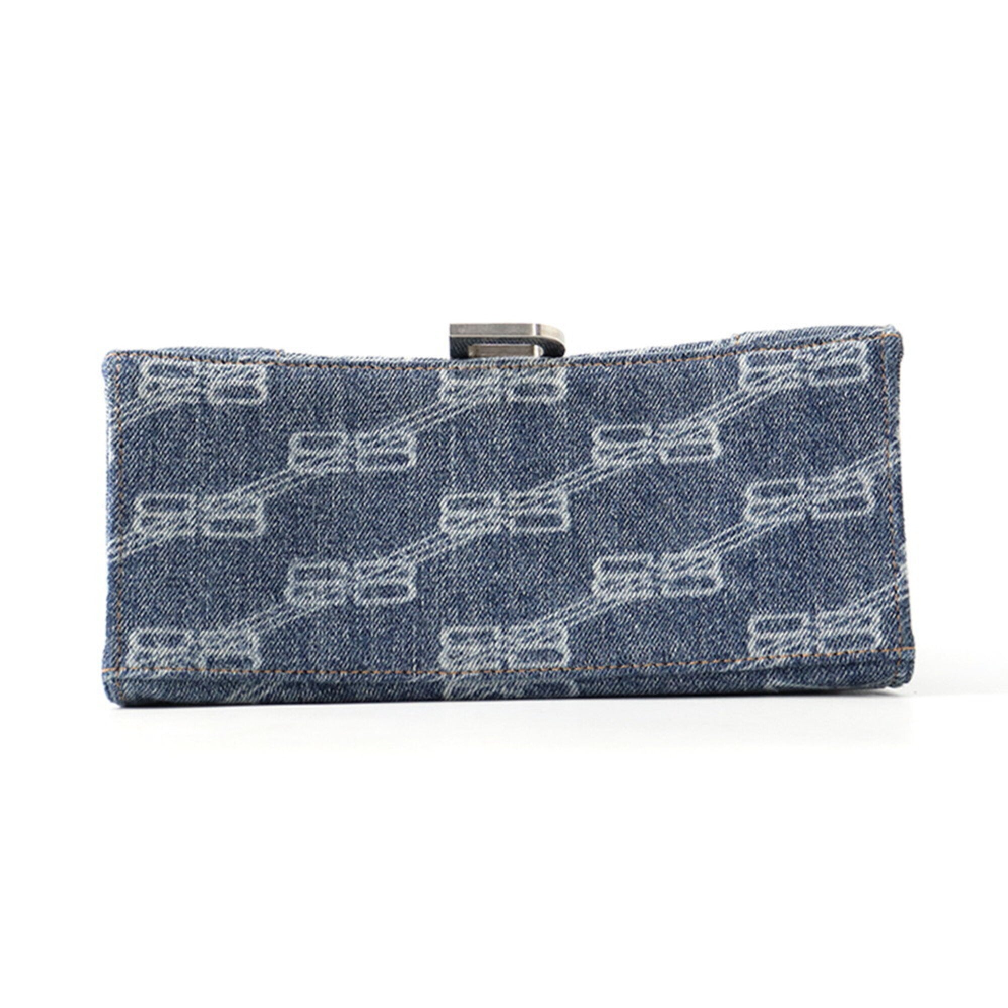 Balenciaga Blue Denim Handbag Shoulder Bag (Pre-Owned)