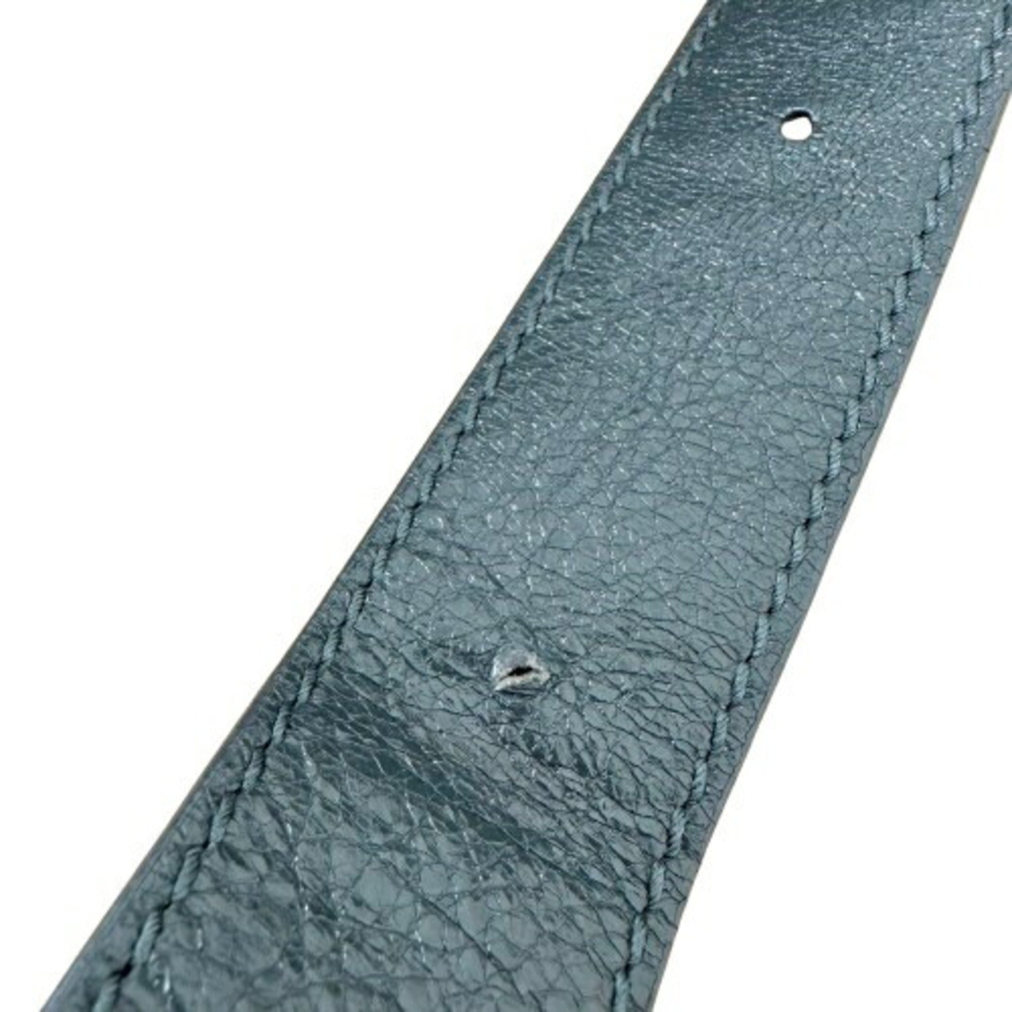 Balenciaga Gray Leather Fanny Pack Sling Bag (Pre-Owned)