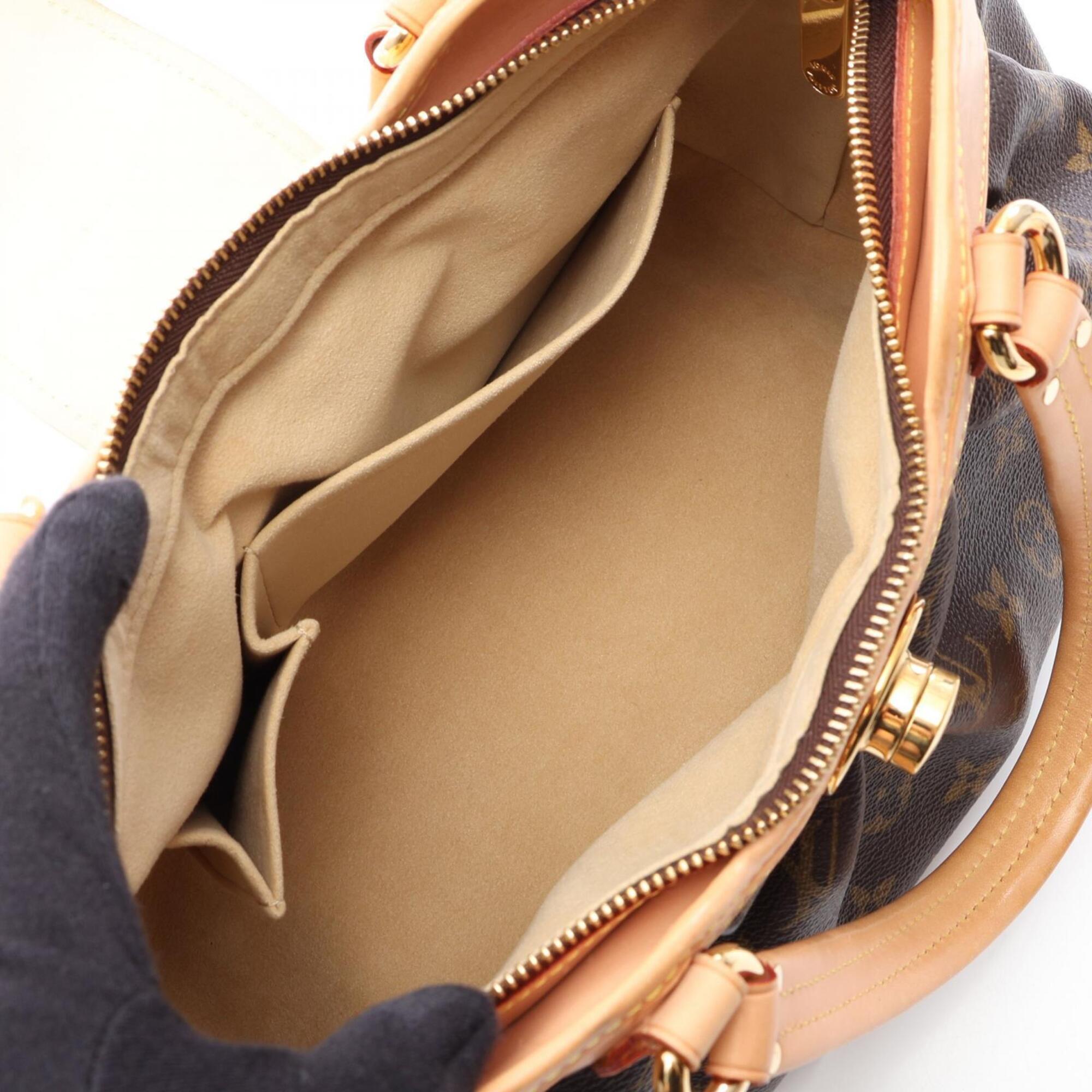 Louis Vuitton Brown Monogram Pvc Coated Canvas Leather Handbag (Pre-Owned)