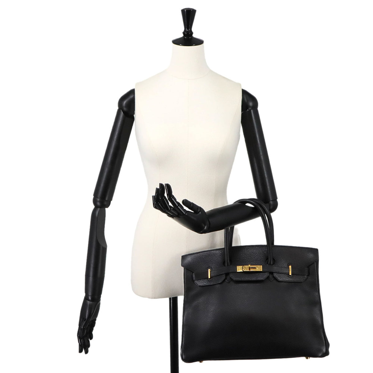 Hermes Birkin Black Ardennes Leather Handbag (Pre-Owned)