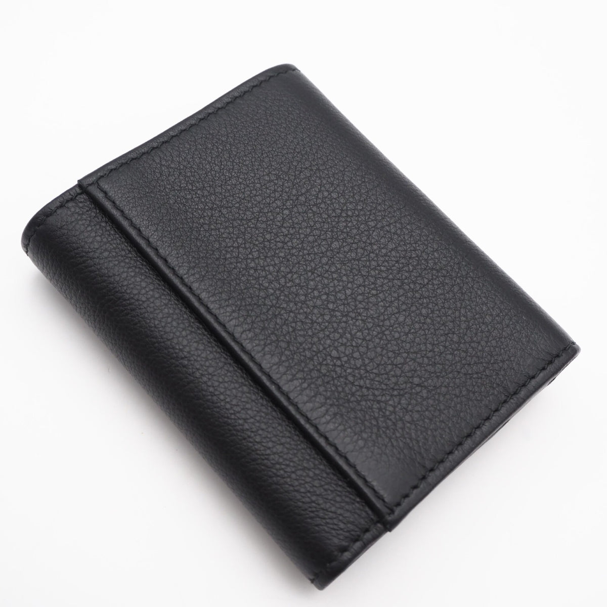 Prada Black Leather Wallet (Tri-Fold) (Pre-Owned)