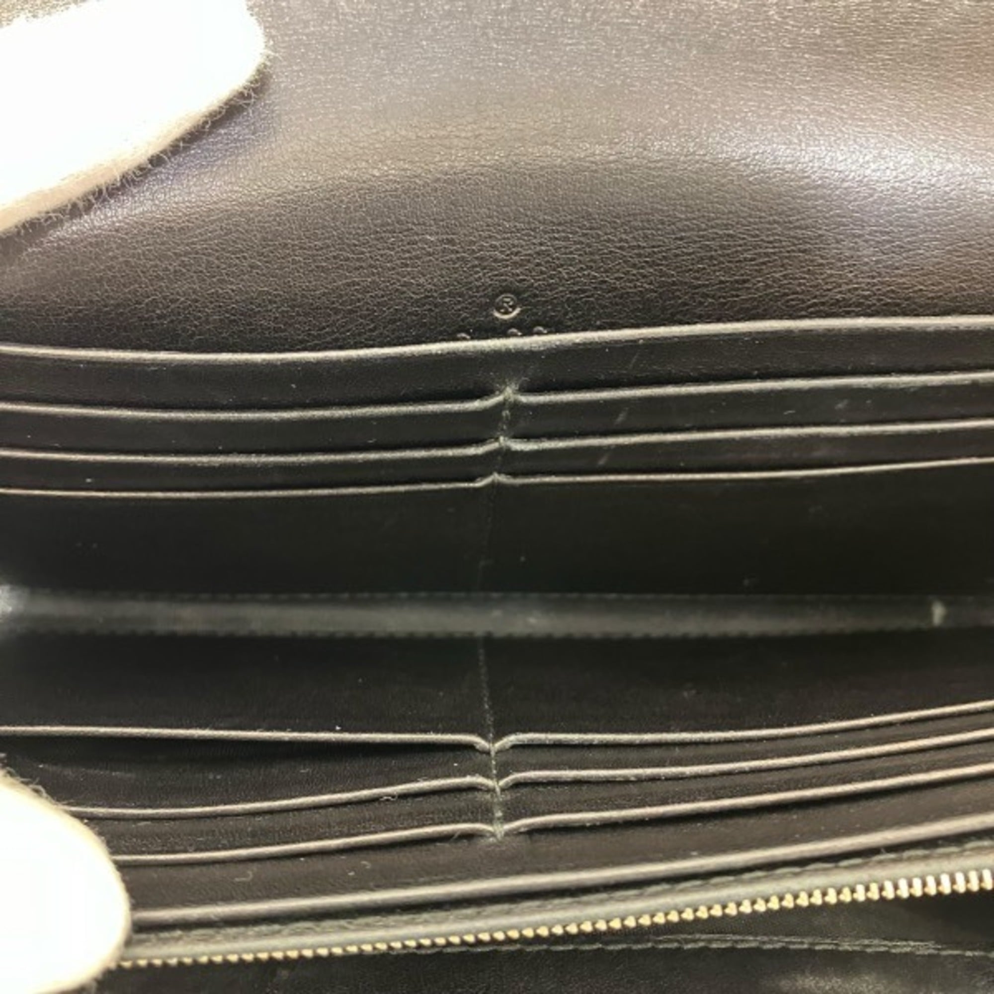Gucci Black Leather Chain/Shoulder Wallet (Pre-Owned)