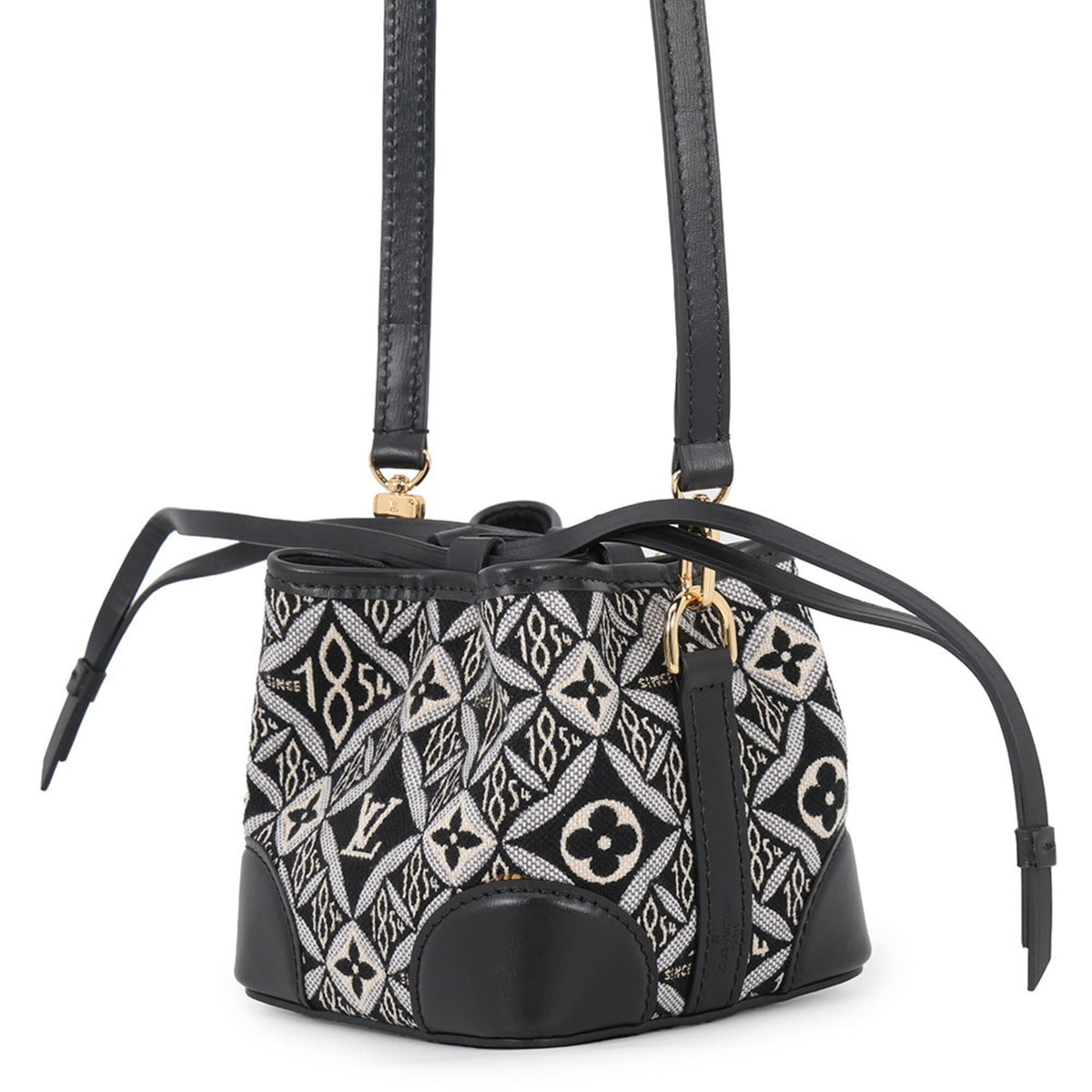 Louis Vuitton Black Noir Monogram Jacquard Handbag Shoulder Bag (Pre-Owned)