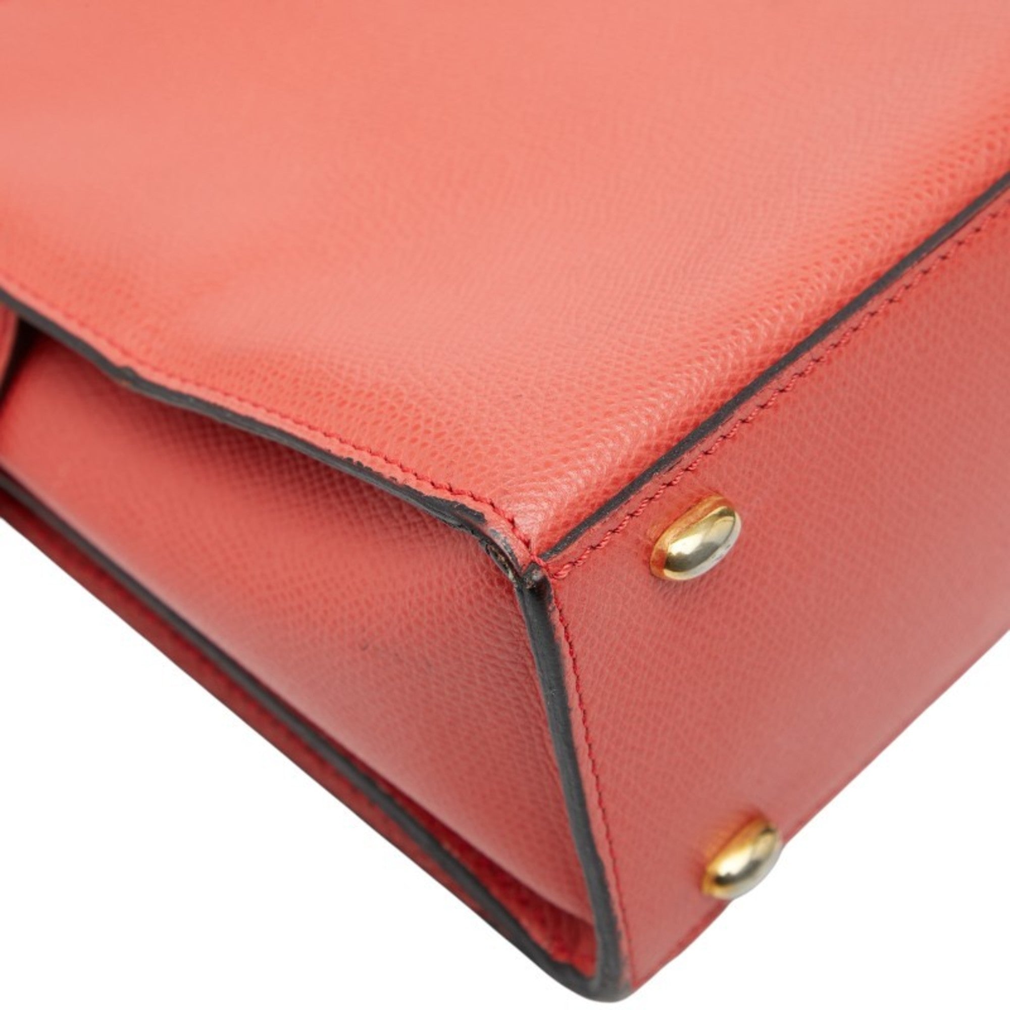 Celine Red Color Leather Handbag (Pre-Owned)