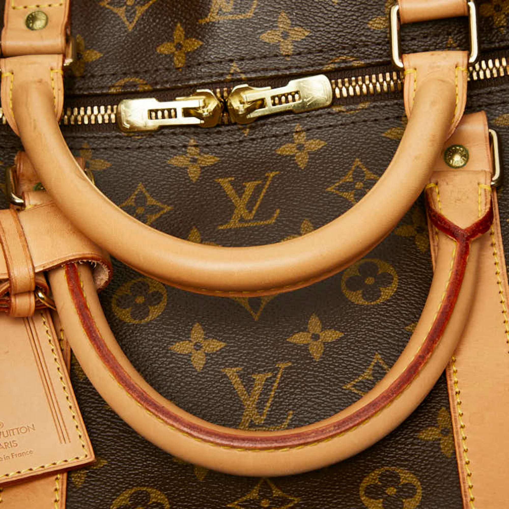 Louis Vuitton Brown Pvc Leather Boston Bag Shoulder Bag (Pre-Owned)
