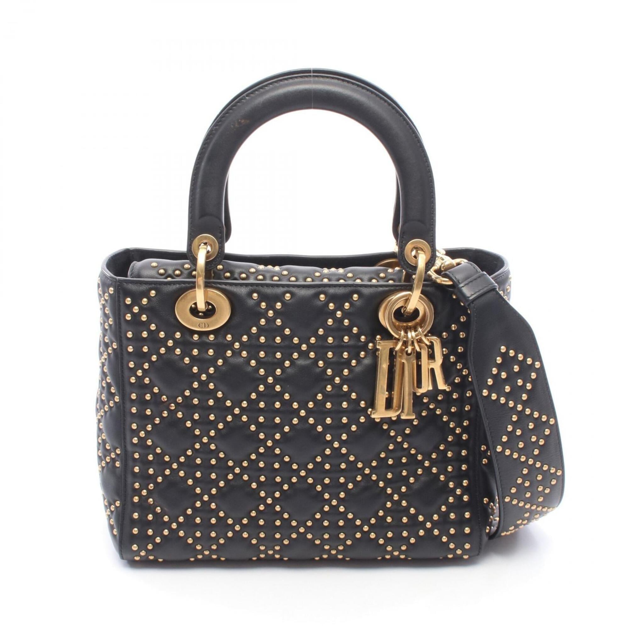 Christian Dior Black Leather Handbag (Pre-Owned)