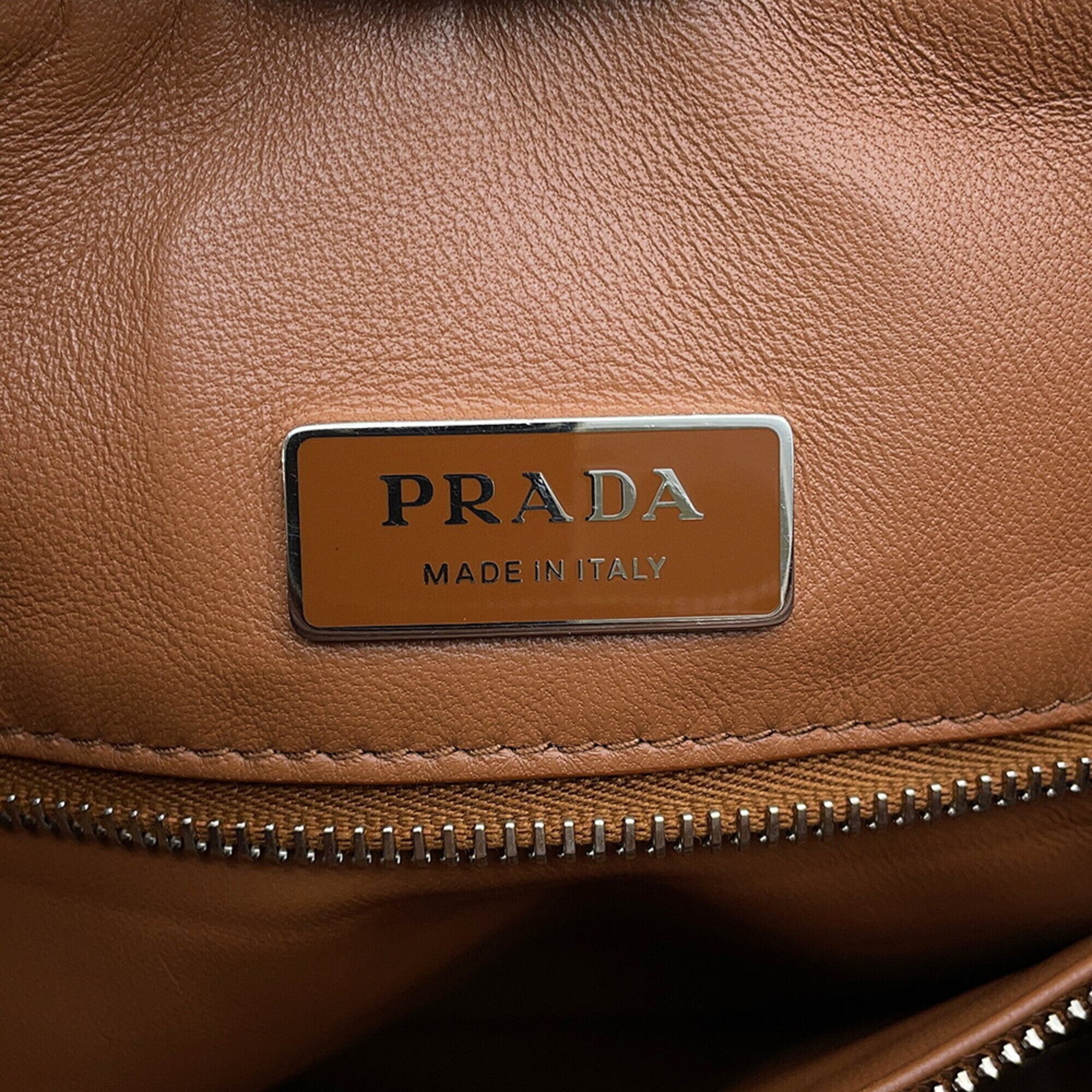 Prada Brown Handbag Shoulder Bag (Pre-Owned)