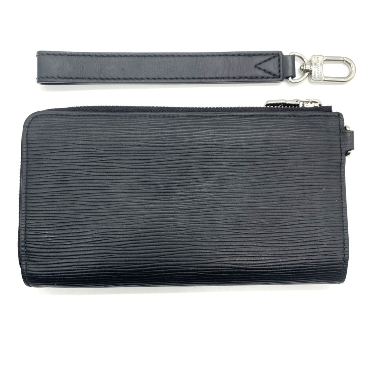 Louis Vuitton Epi Black Noir Epi Leather Long Wallet (Bi-Fold) (Pre-Owned)