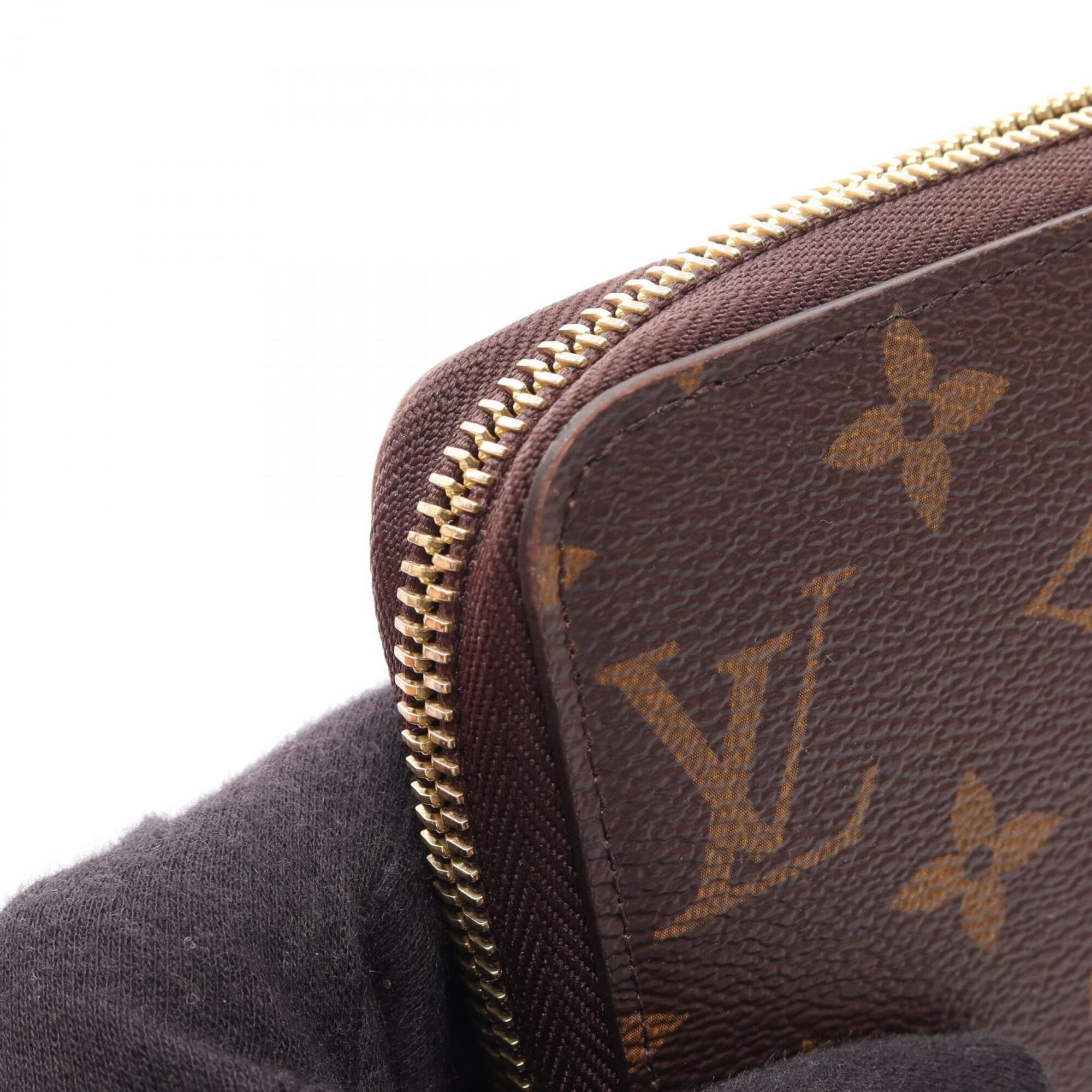 Louis Vuitton Brown Red Color Pvc Long Wallet (Bi-Fold) (Pre-Owned)