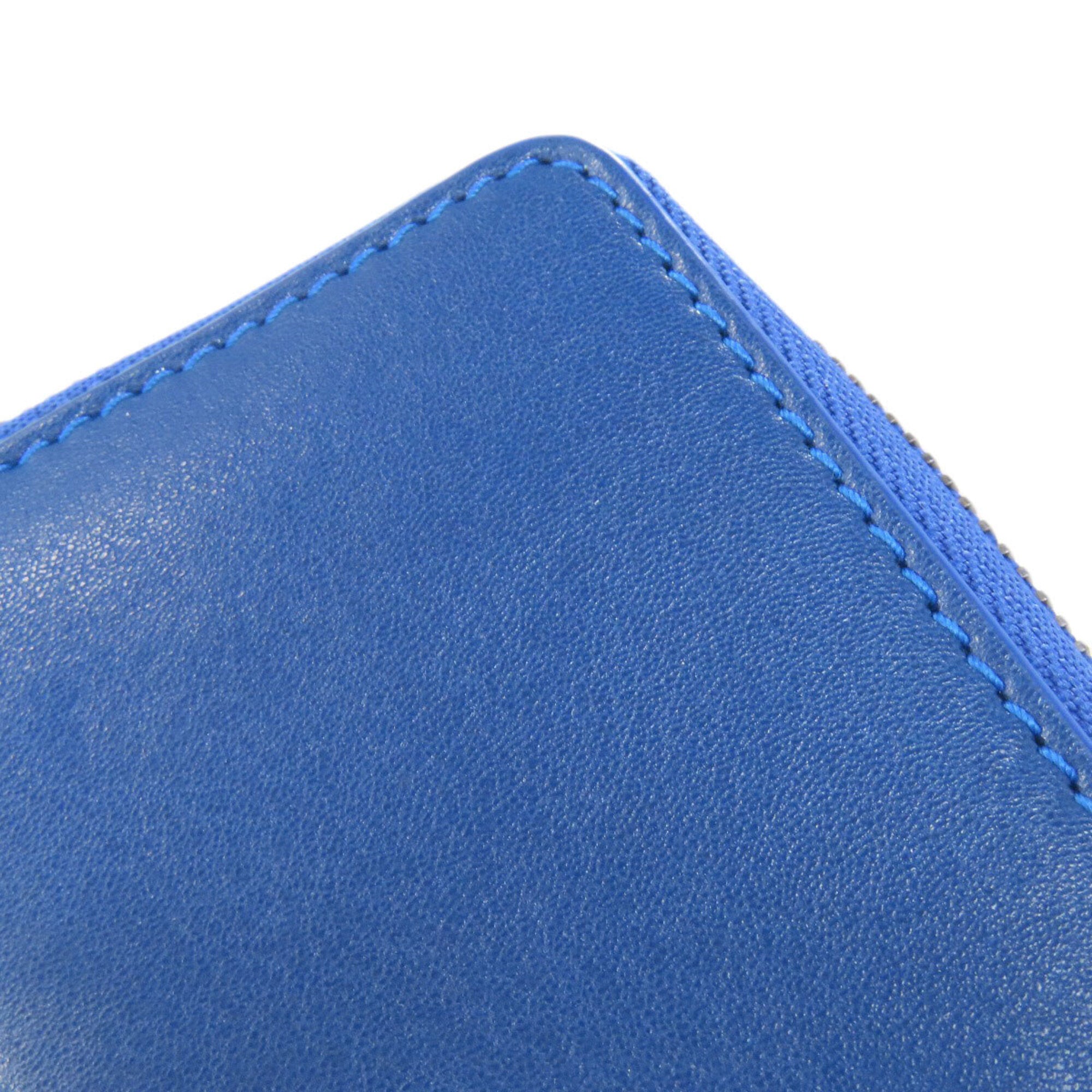 Jimmy Choo Blue Leather Coin Purse/Coin Case (Pre-Owned)