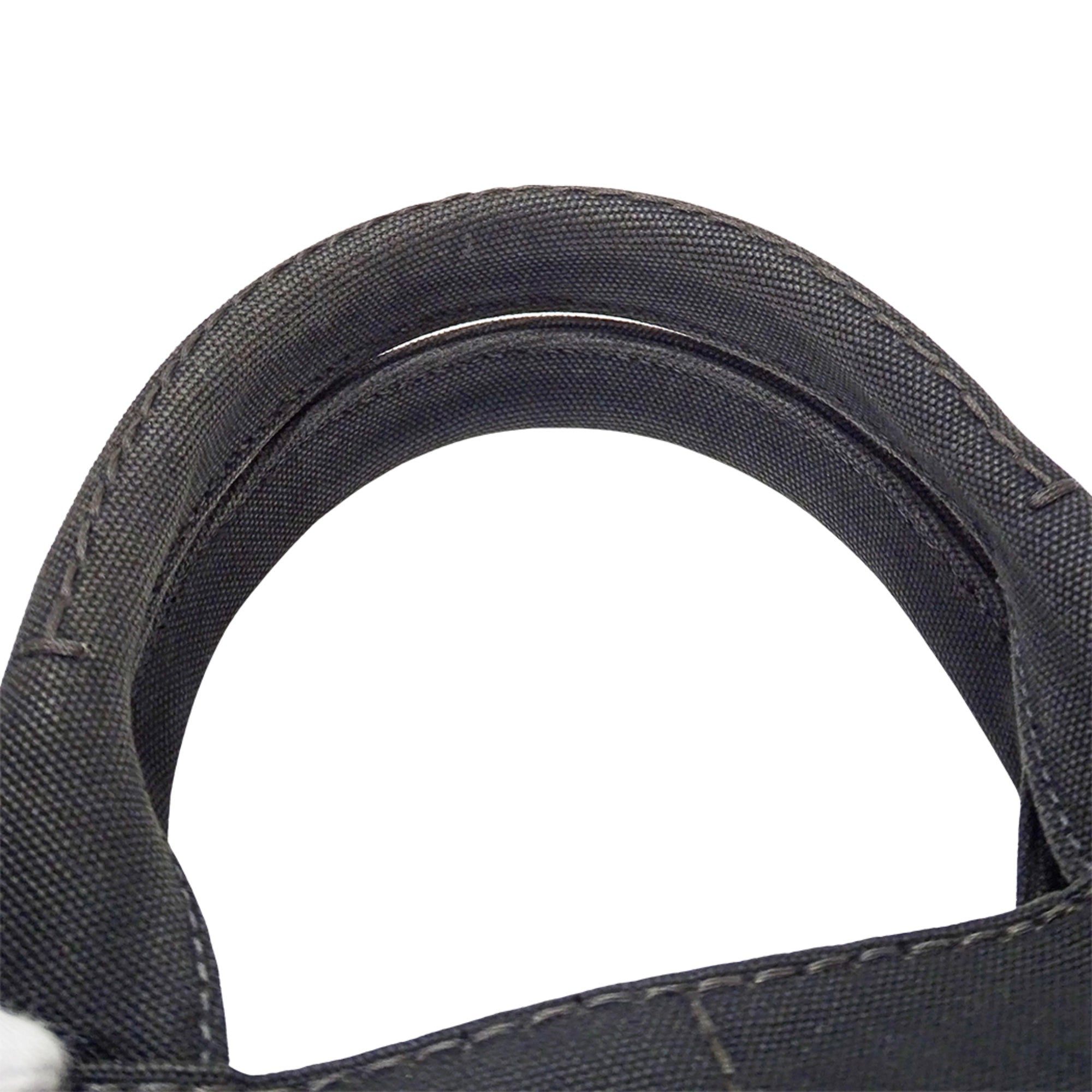 Prada Black Canvas Handbag Shoulder Bag Tote Bag (Pre-Owned)