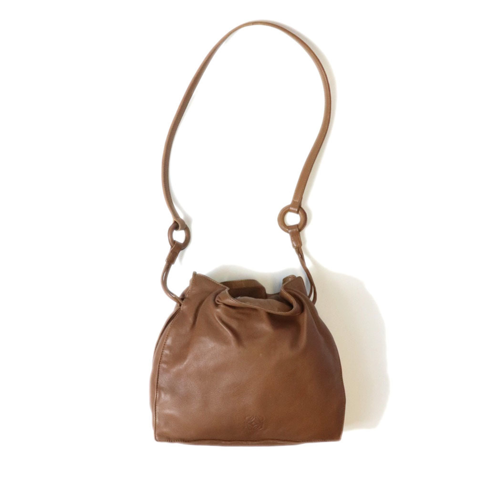 Loewe Brown Leather Shoulder Bag (Pre-Owned)