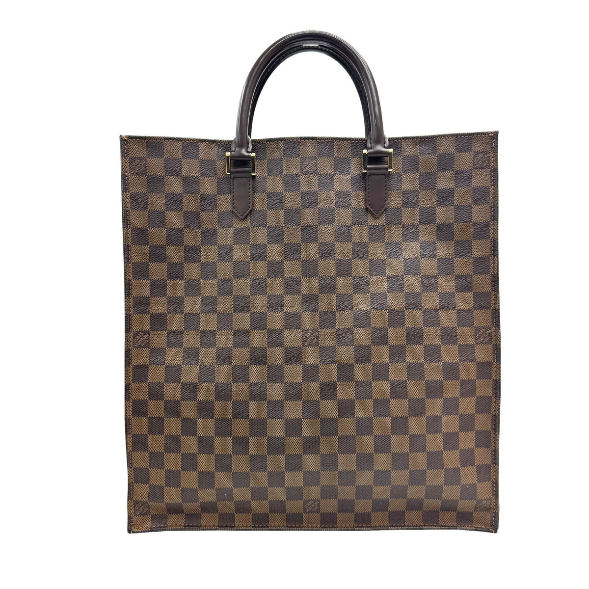Louis Vuitton Damier Brown Ebene Damier Canvas Leather Handbag (Pre-Owned)