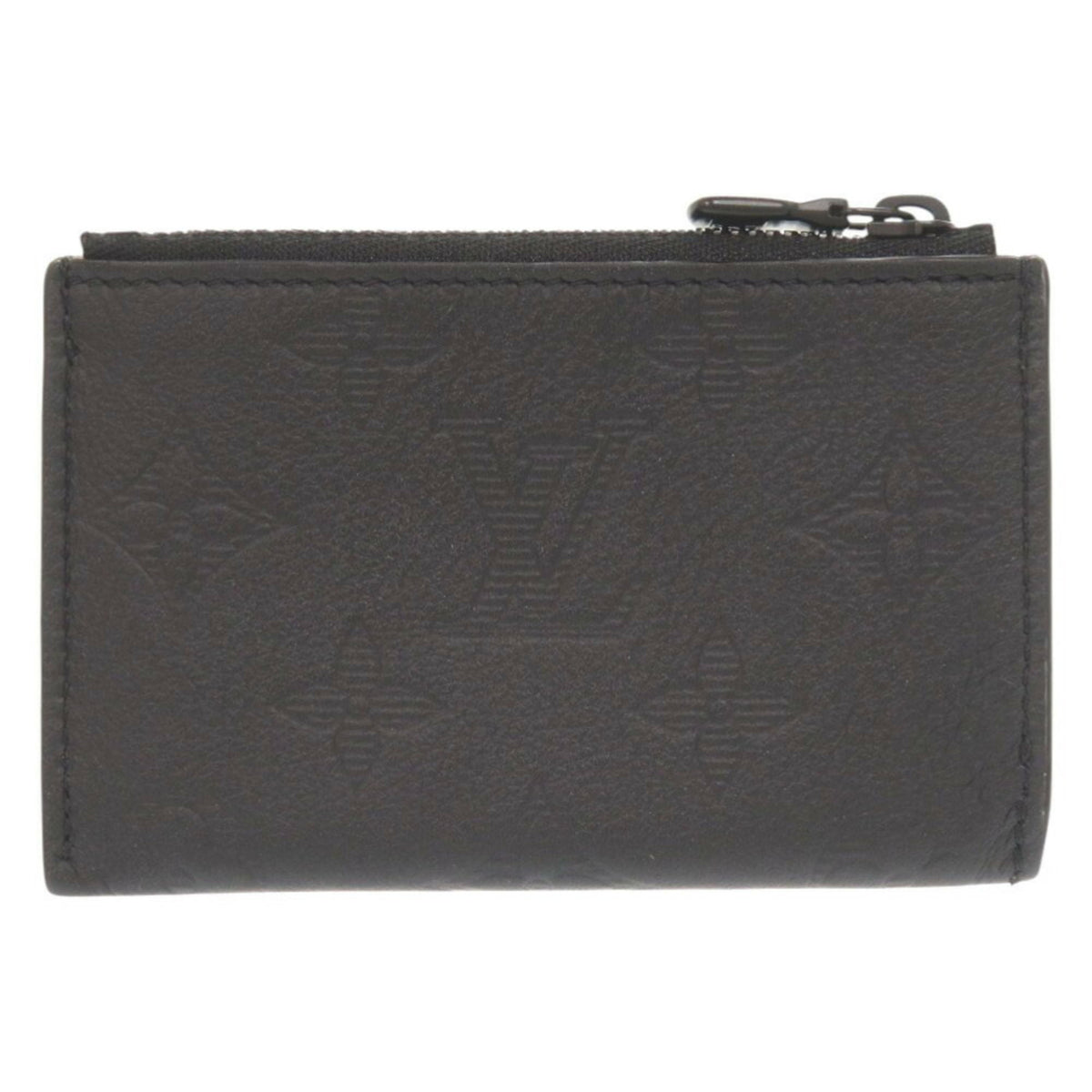 Louis Vuitton Black Monogram Shadow Coin Purse/Coin Case (Pre-Owned)