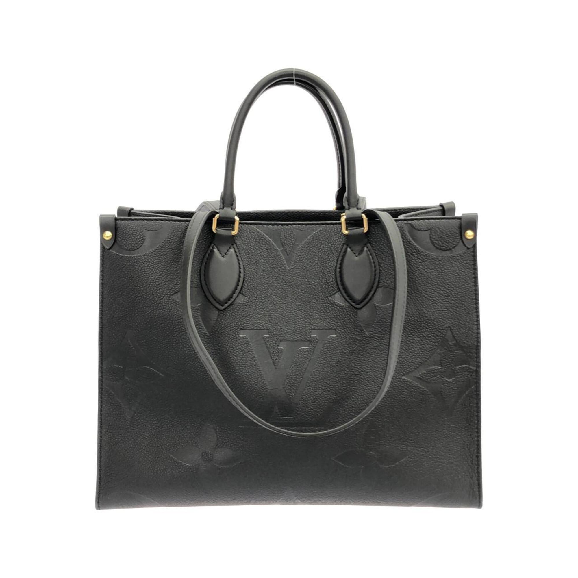 Louis Vuitton Black Leather Handbag (Pre-Owned)