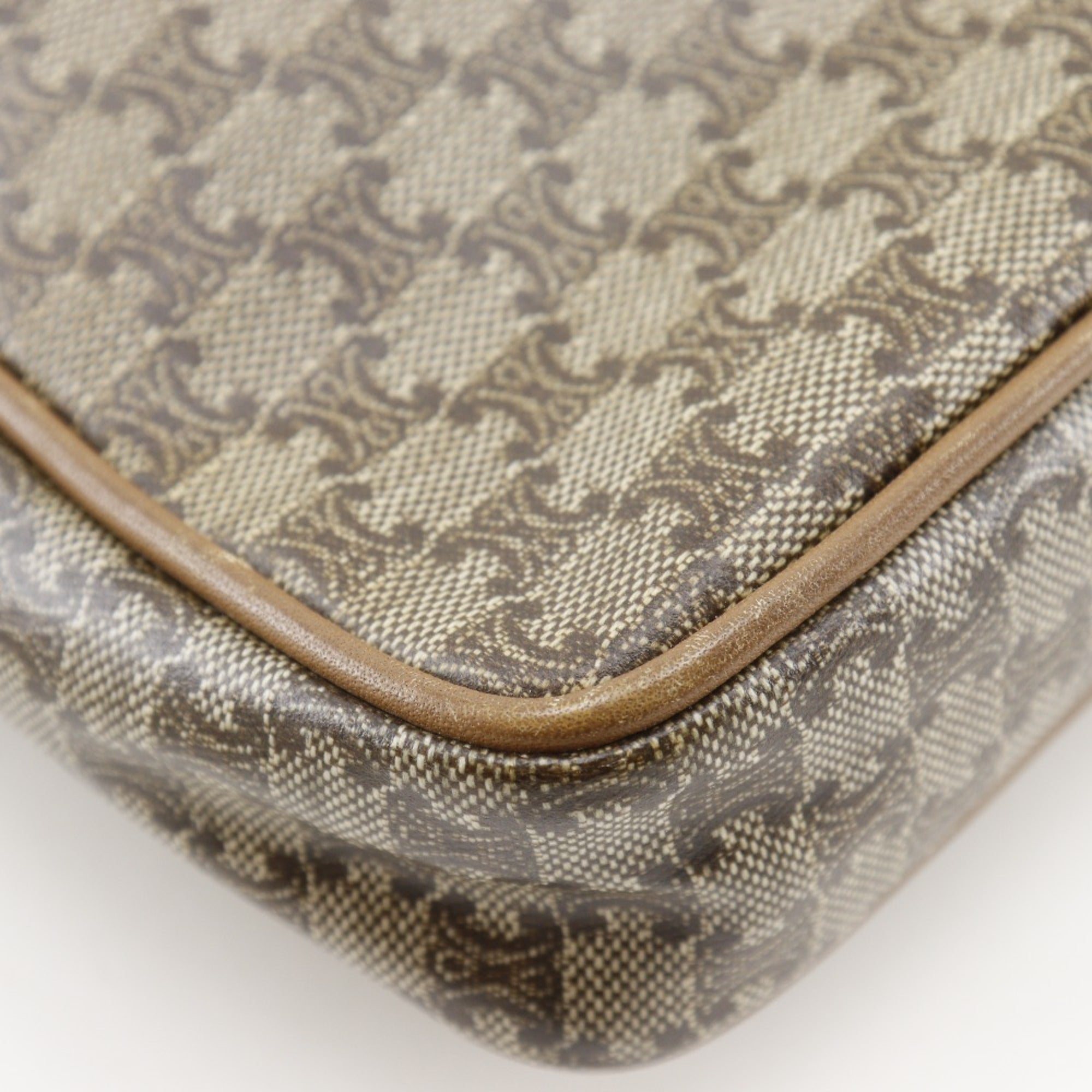 Celine Brown Pvc Clutch Bag (Pre-Owned)