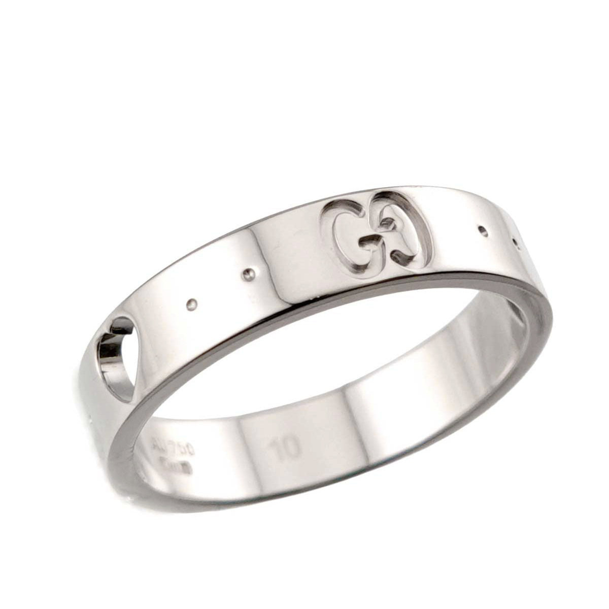 Gucci White Gold (18K) Band Ring (Pre-Owned)