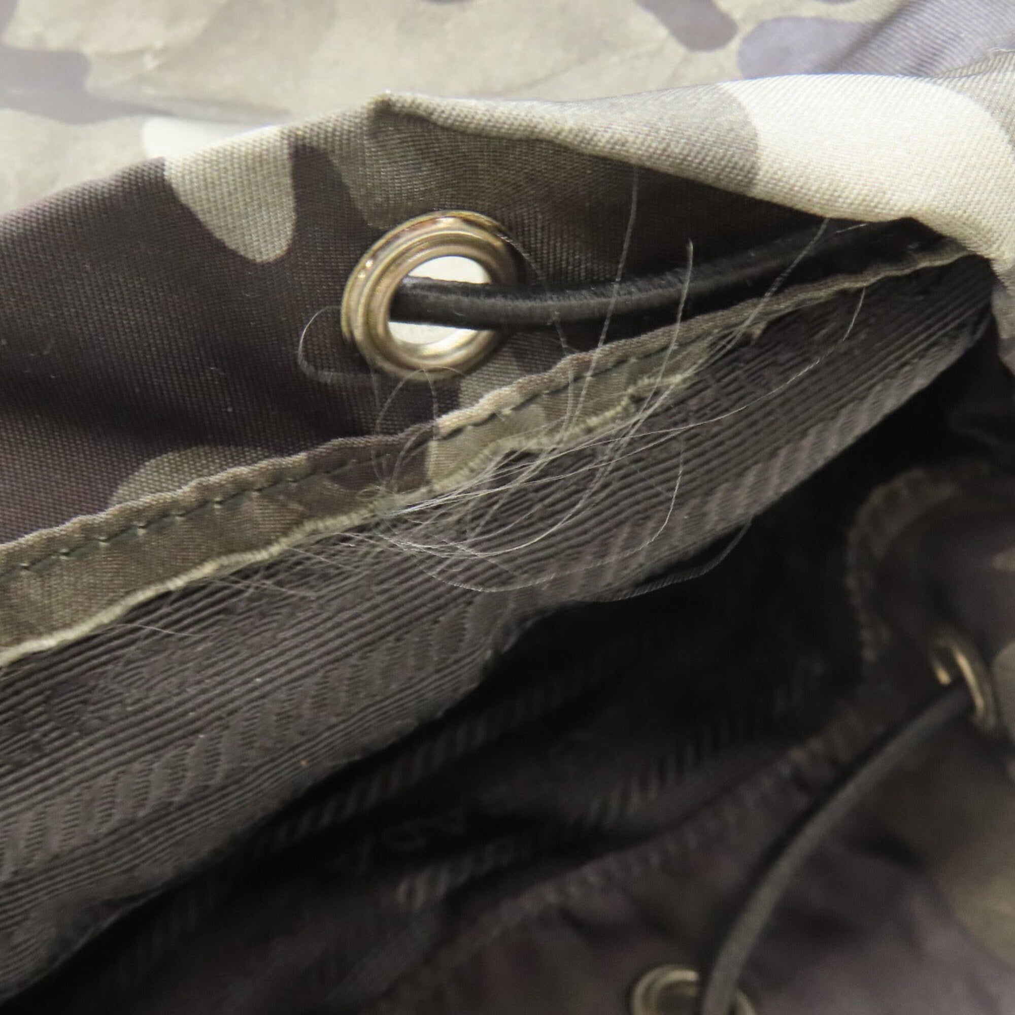 Prada Khaki Nylon Backpack (Pre-Owned)