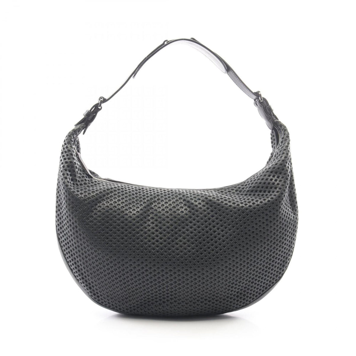 Christian Dior Black Leather Handbag Shoulder Bag (Pre-Owned)