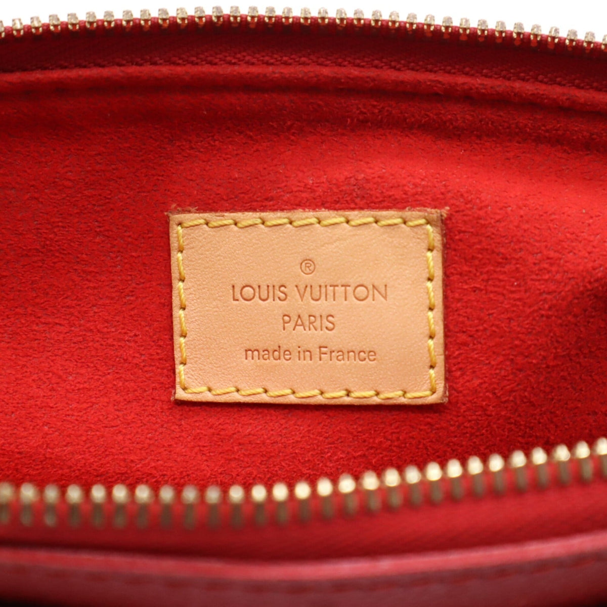 Louis Vuitton Beige Brown Coated Canvas Leather Handbag (Pre-Owned)