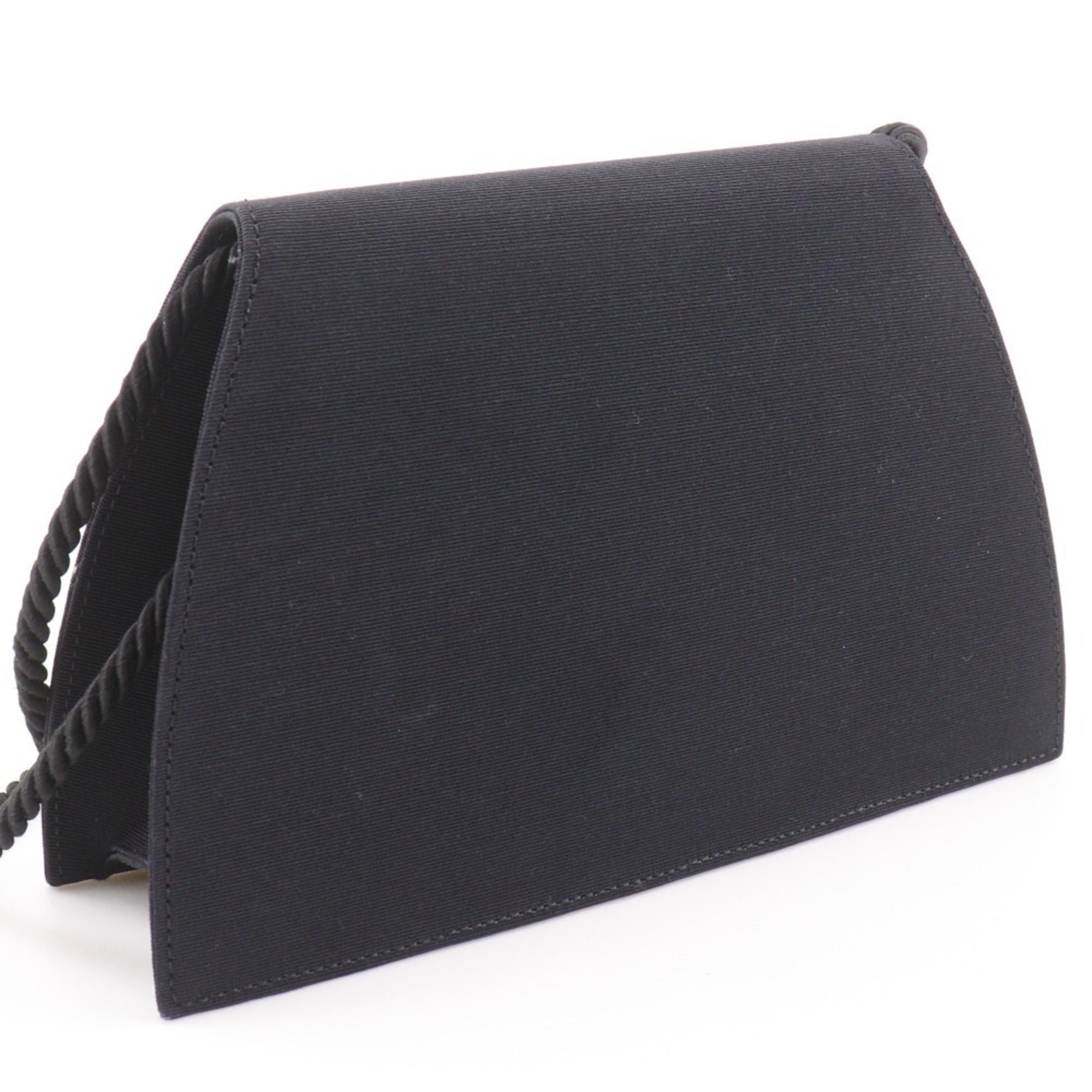 Yves Saint Laurent Black Cotton Shoulder Bag (Pre-Owned)