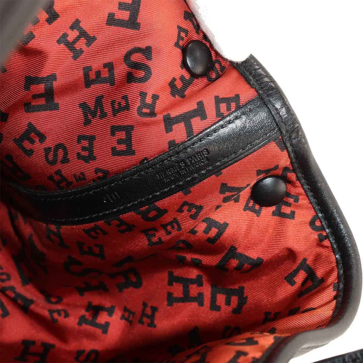 Hermes Black Swift Leather Handbag Tote Bag (Pre-Owned)