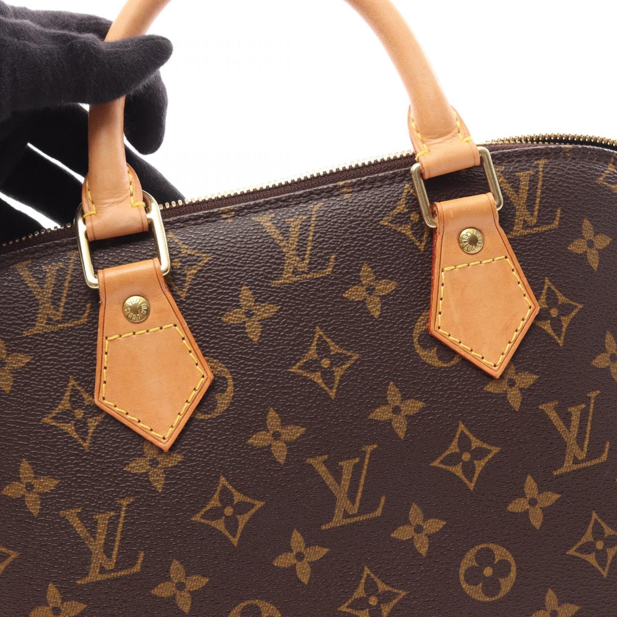 Louis Vuitton Monogram Brown Coated Canvas Leather Handbag (Pre-Owned)