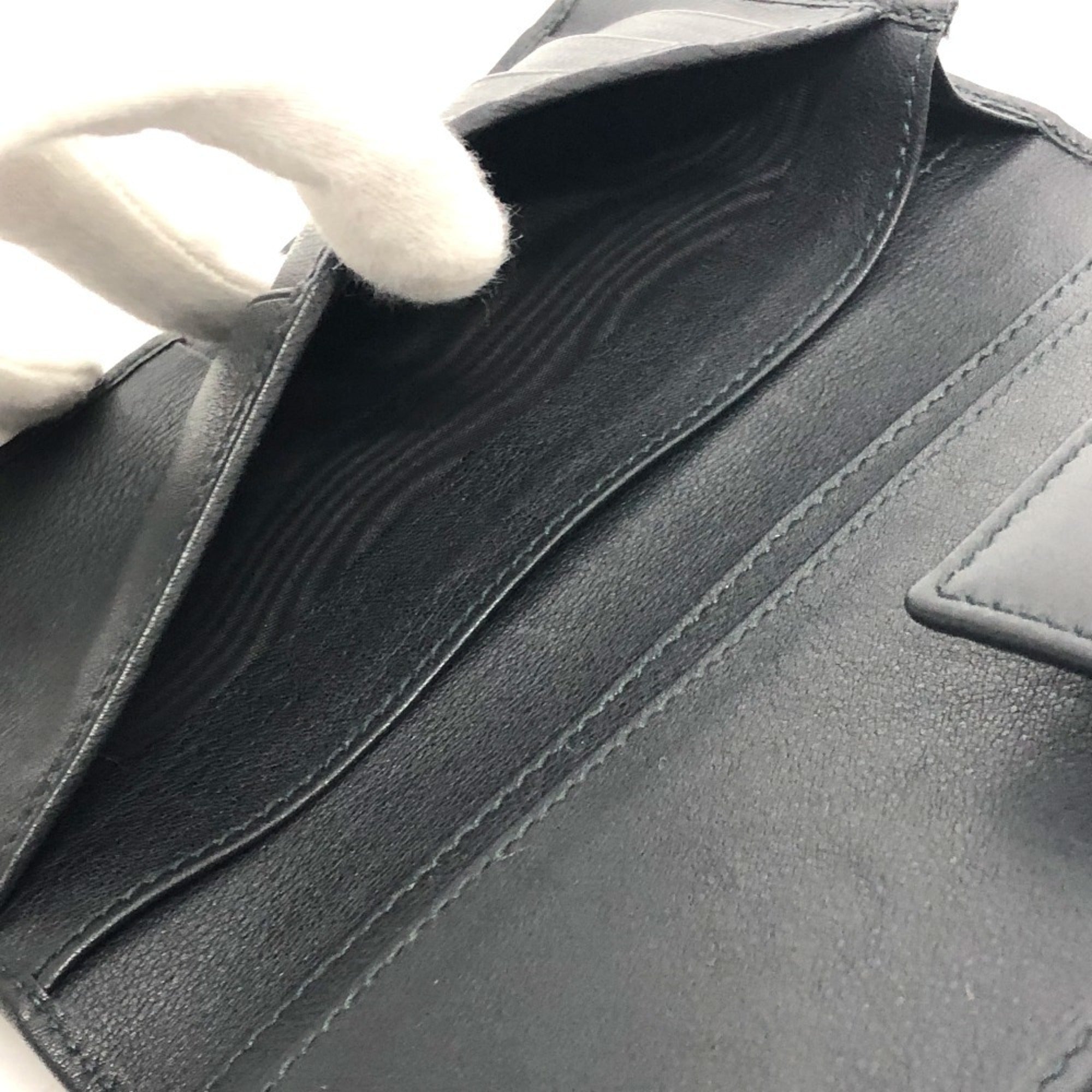 Gucci Black Leather Long Wallet (Bi-Fold) (Pre-Owned)