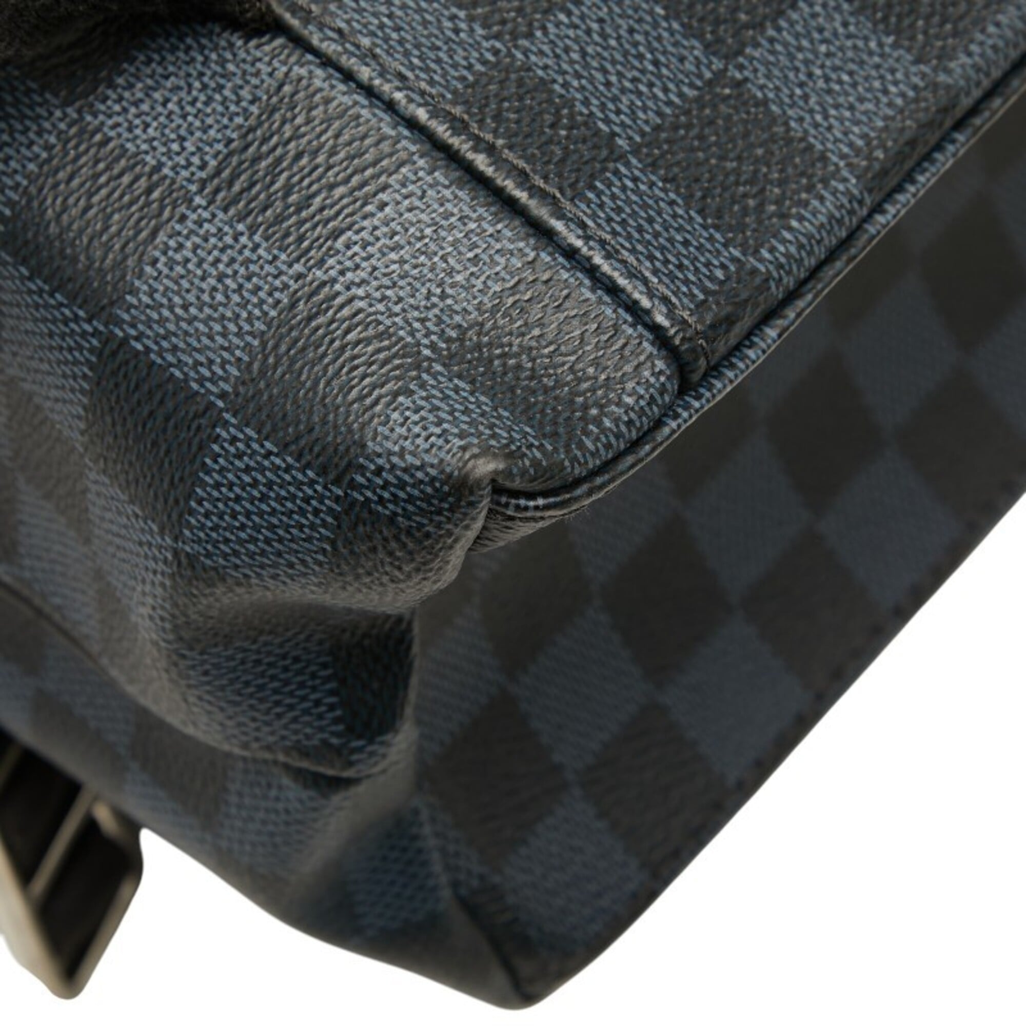 Louis Vuitton Damier Cobalt Black Navy Pvc Leather Backpack (Pre-Owned)