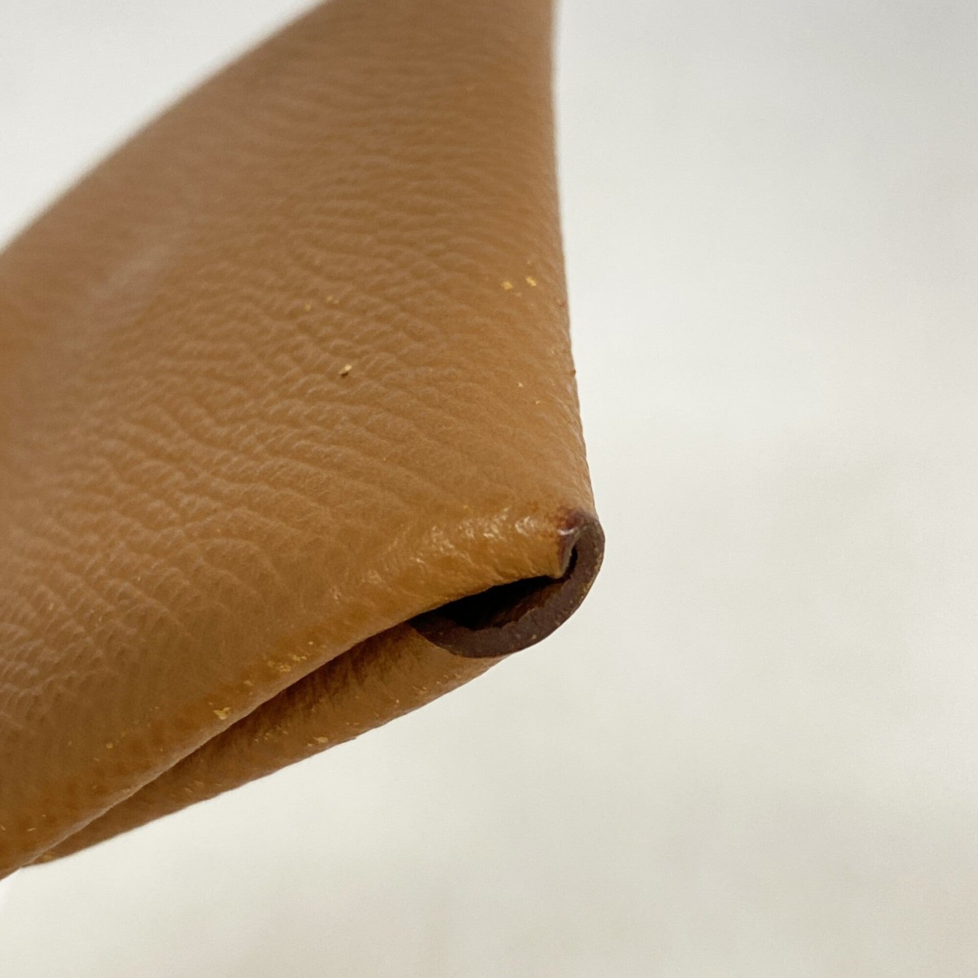 Hermes Gold Epsom Leather Coin Purse/Coin Case (Pre-Owned)