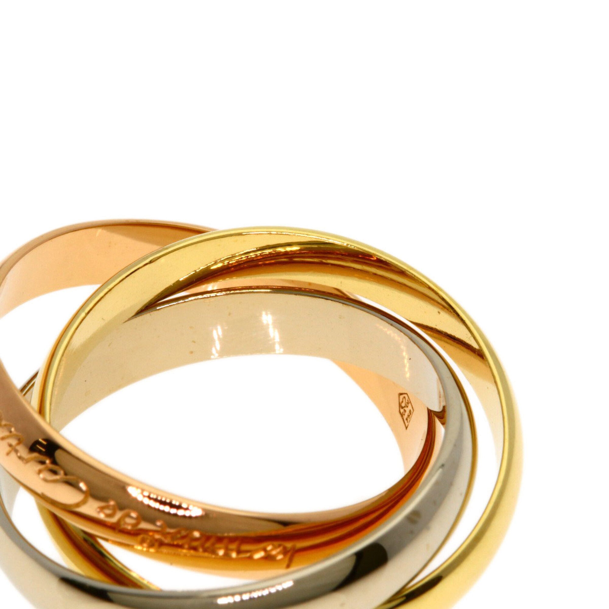 Cartier Trinity Yellow Gold (18K) Pink Gold (18K) White Gold (18K) Band Ring (Pre-Owned)