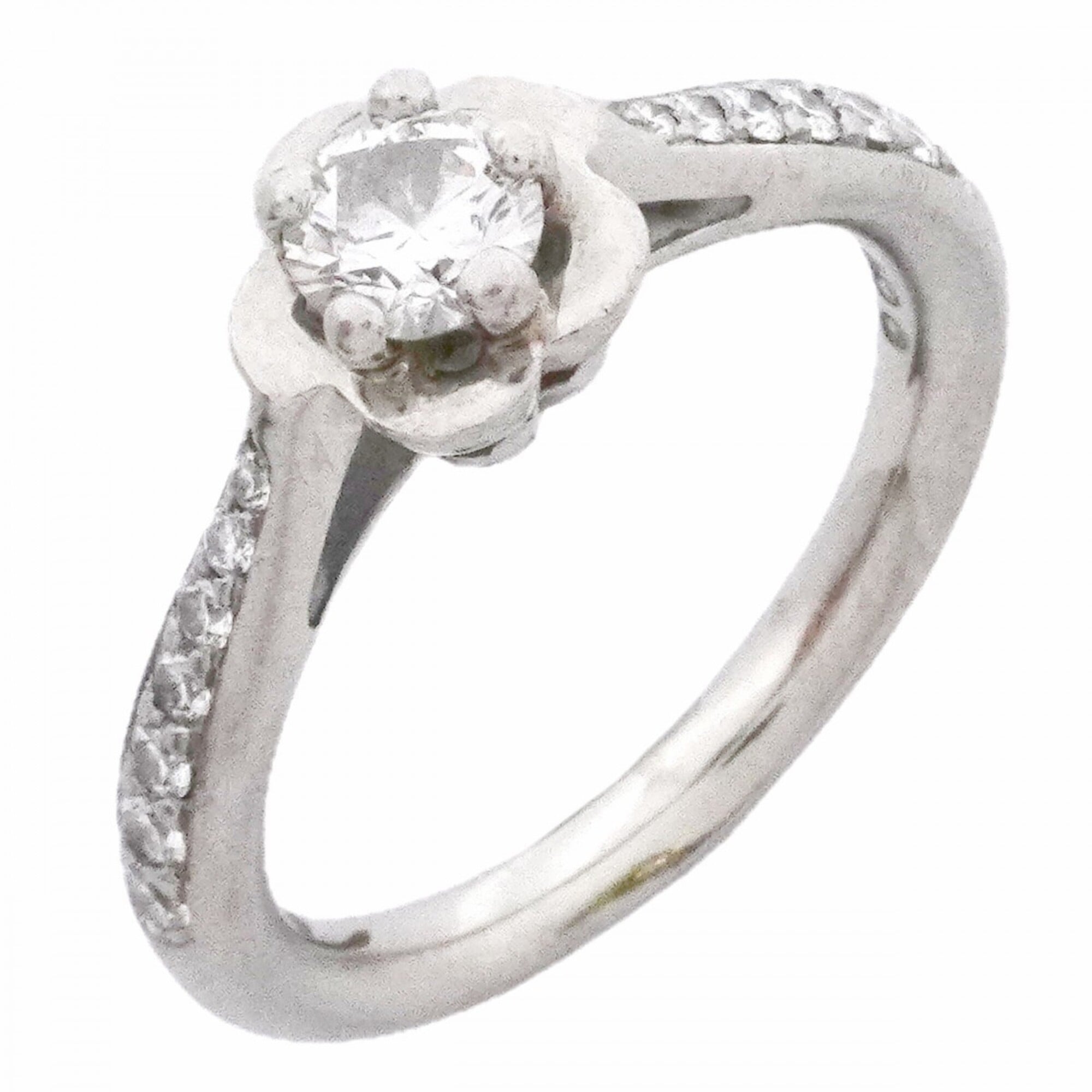 Chanel Platinum 950 Band Ring (Pre-Owned)