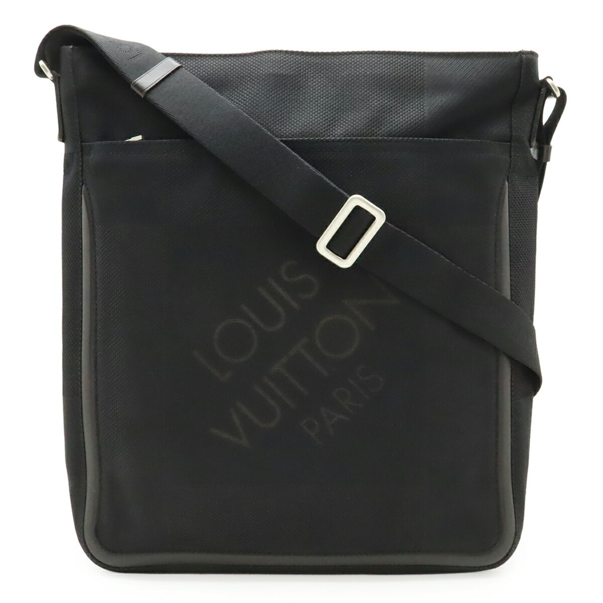 Louis Vuitton Black Noir Damier Geant Canvas Shoulder Bag (Pre-Owned)
